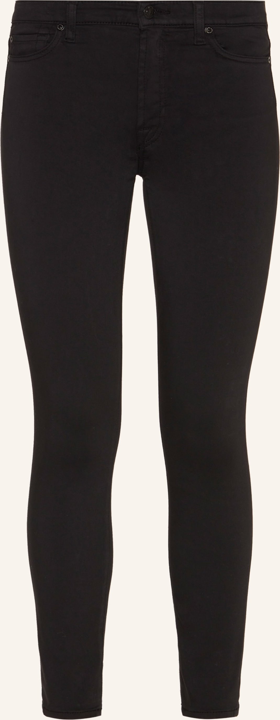 7 For All Mankind Jeans Hw Skinny Crop Skinny Fit schwarz