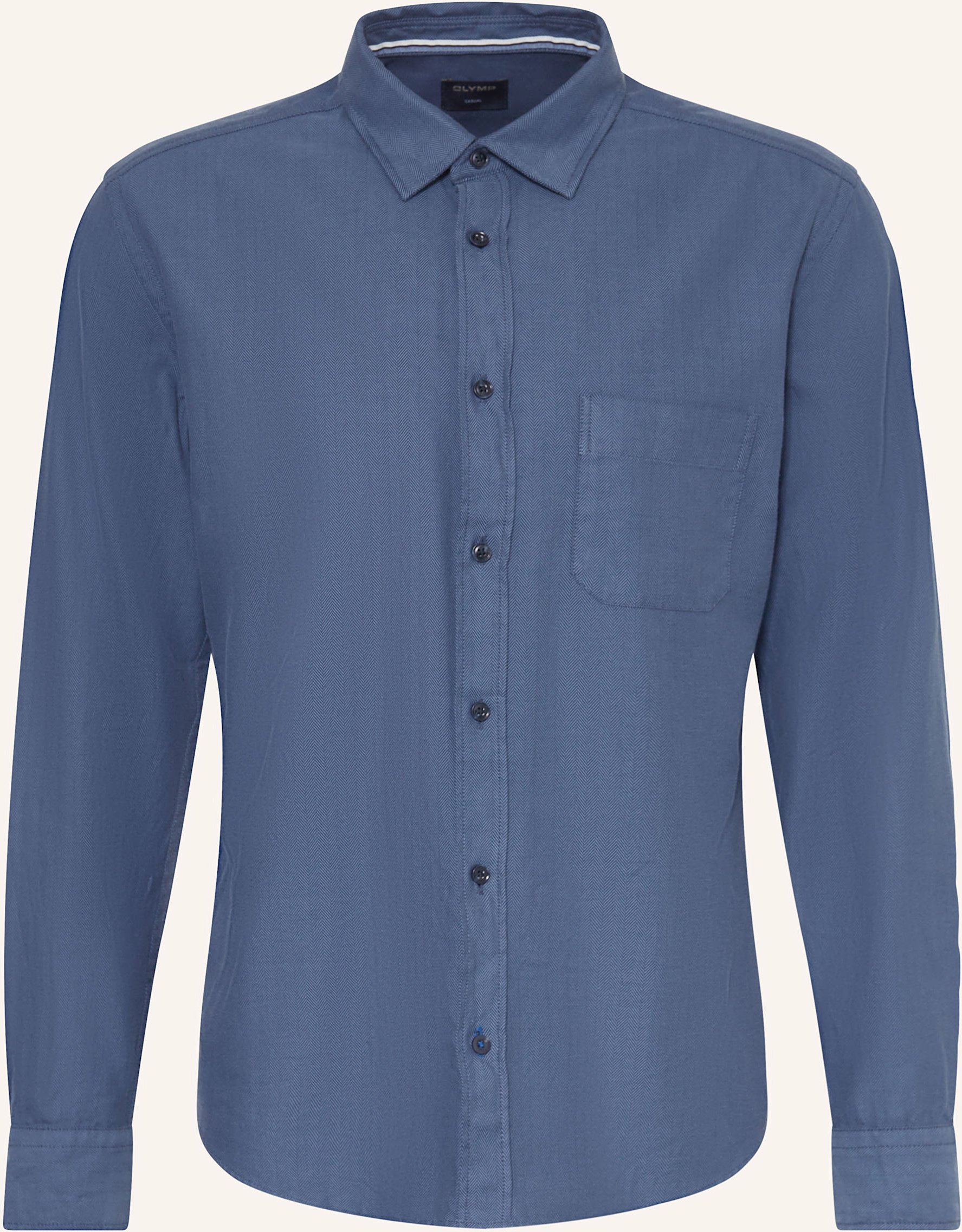Olymp Hemd Casual Regular Fit blau