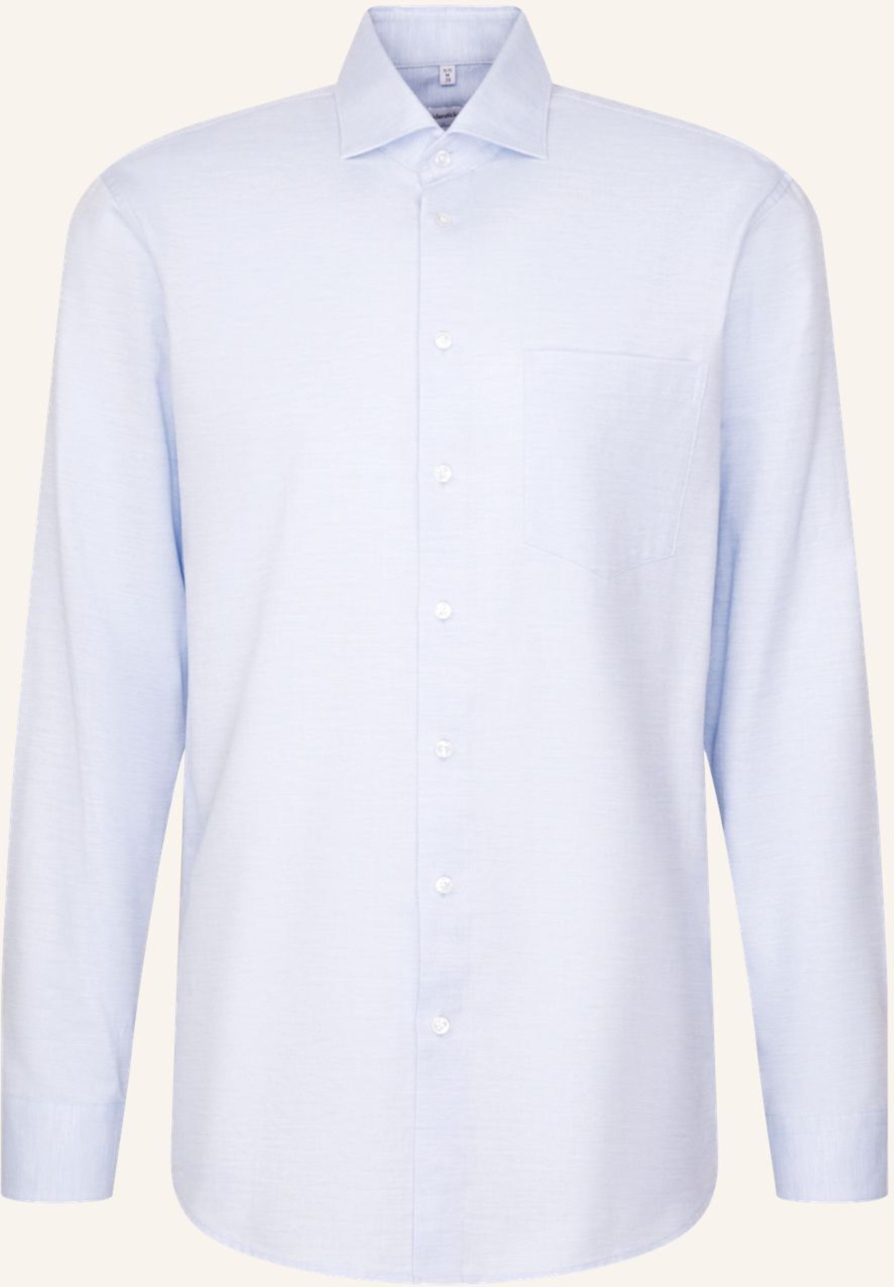 Seidensticker Flanellhemd Regular Fit blau