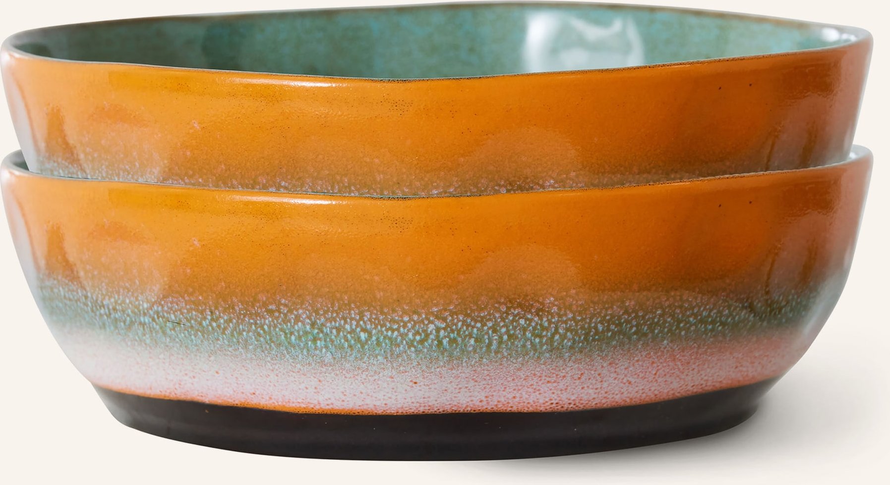 Hkliving 2er-Set Schalen beige