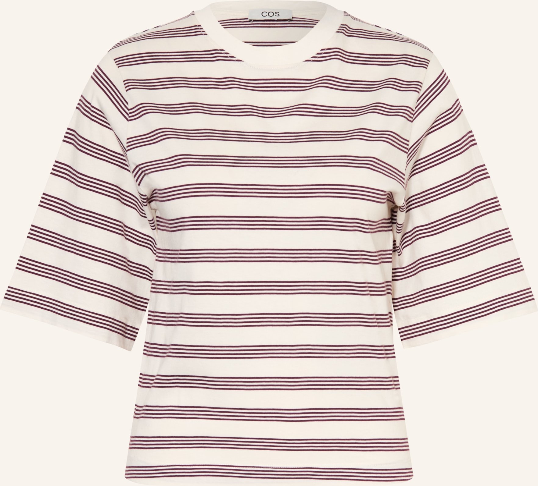 Cos Shirt Mit 3/4-Arm rot