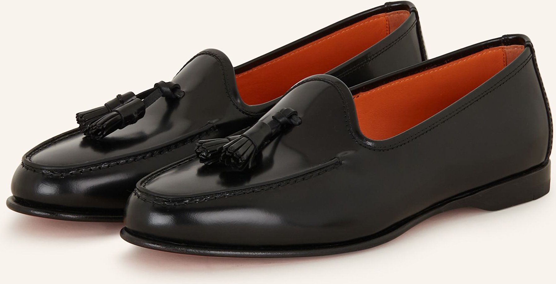 Santoni Loafer Penny-pohn01 schwarz