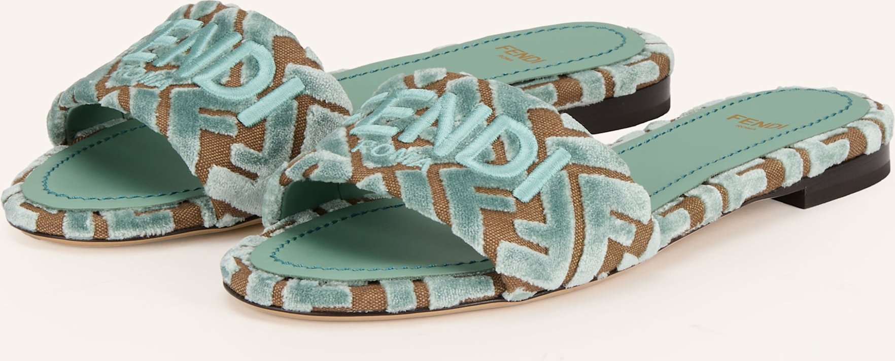 Fendi Pantoletten blau