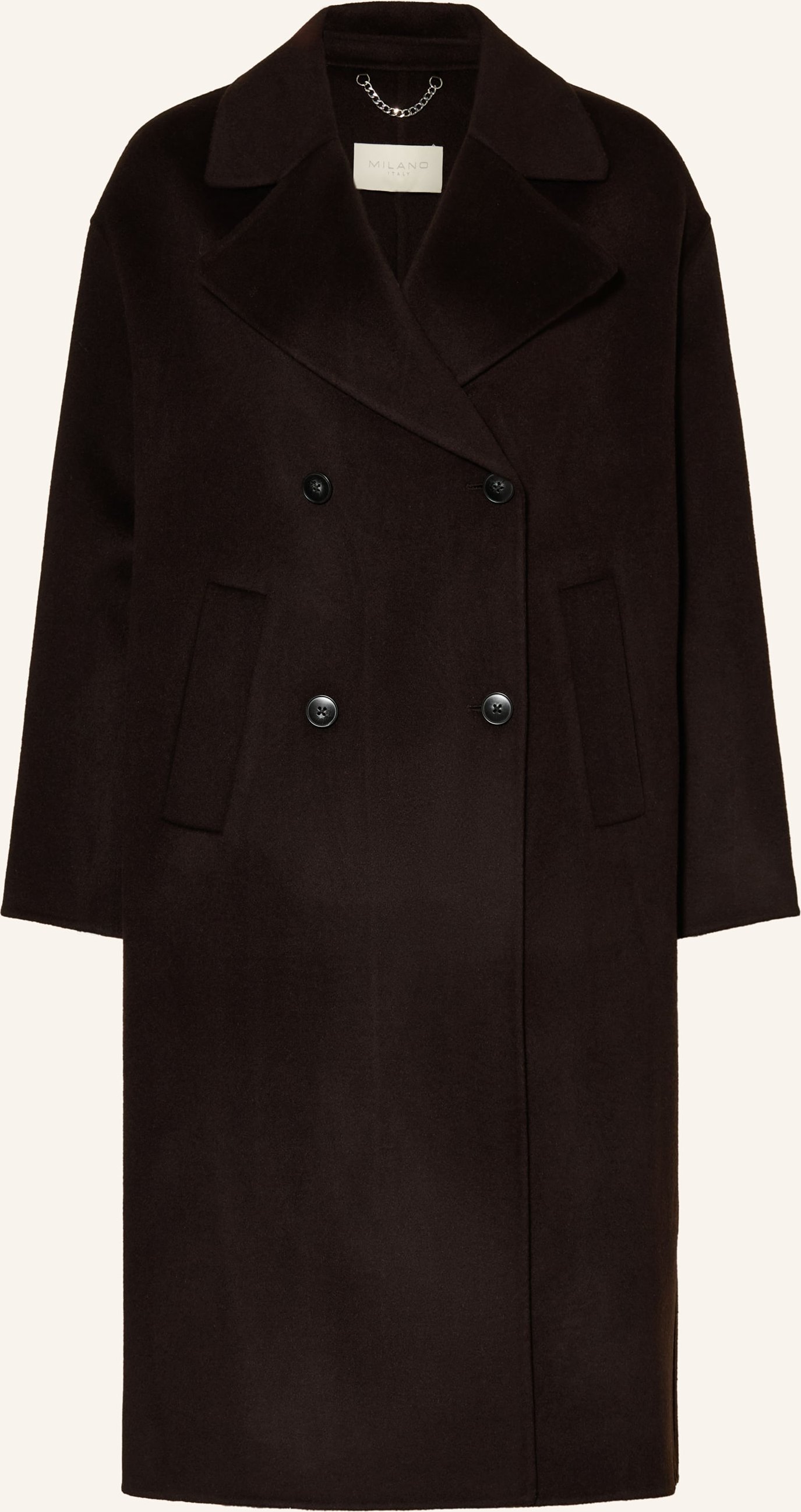 Milano Italy Wollmantel braun