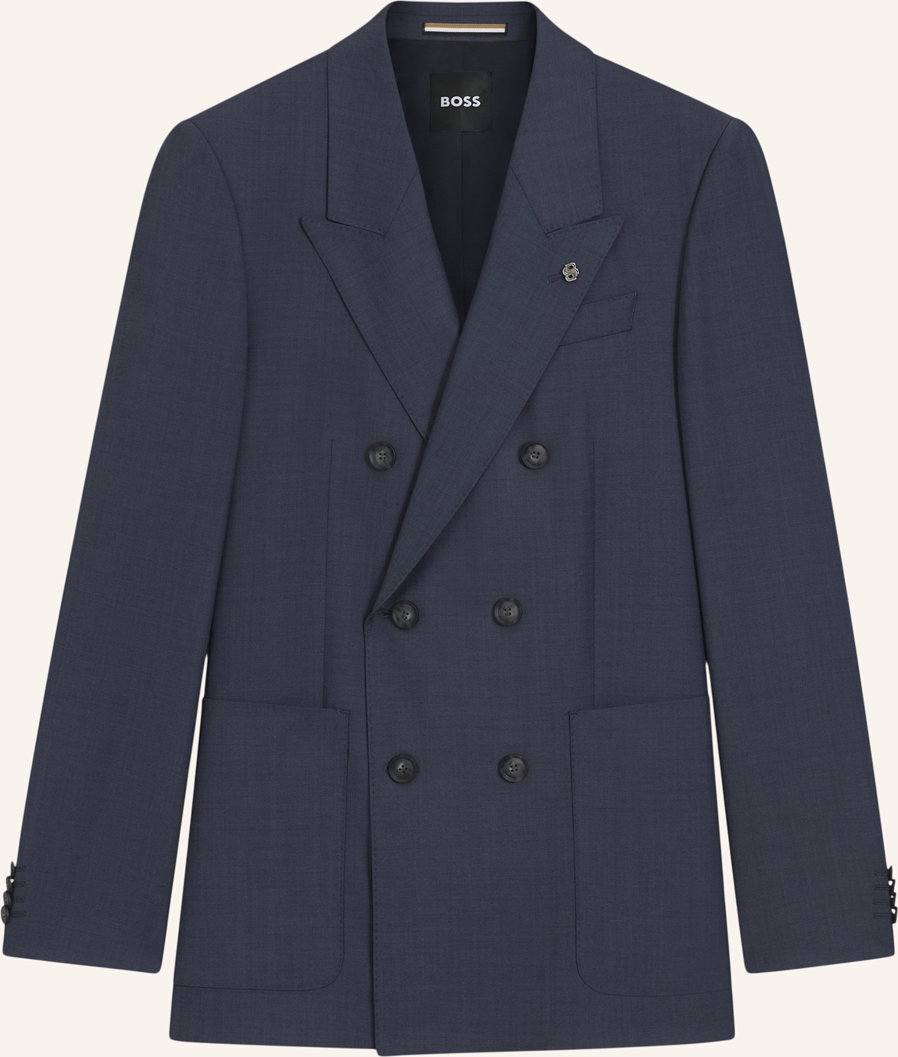 Boss Blazer C-Callum-Db-Peak-254 Relaxed Fit blau