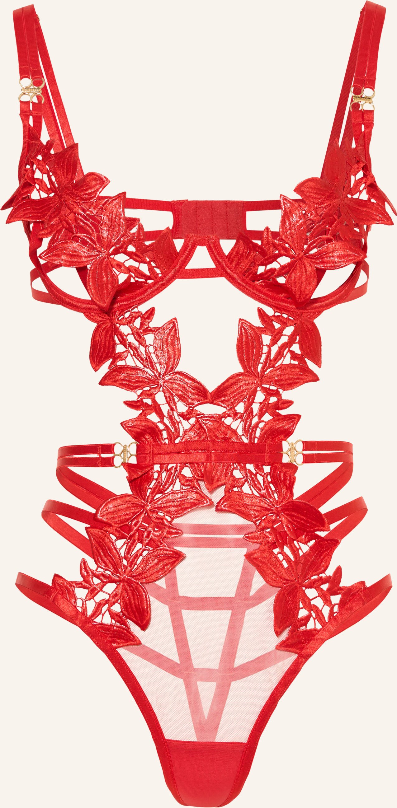 Bluebella Bügel-Body Ophelia rot