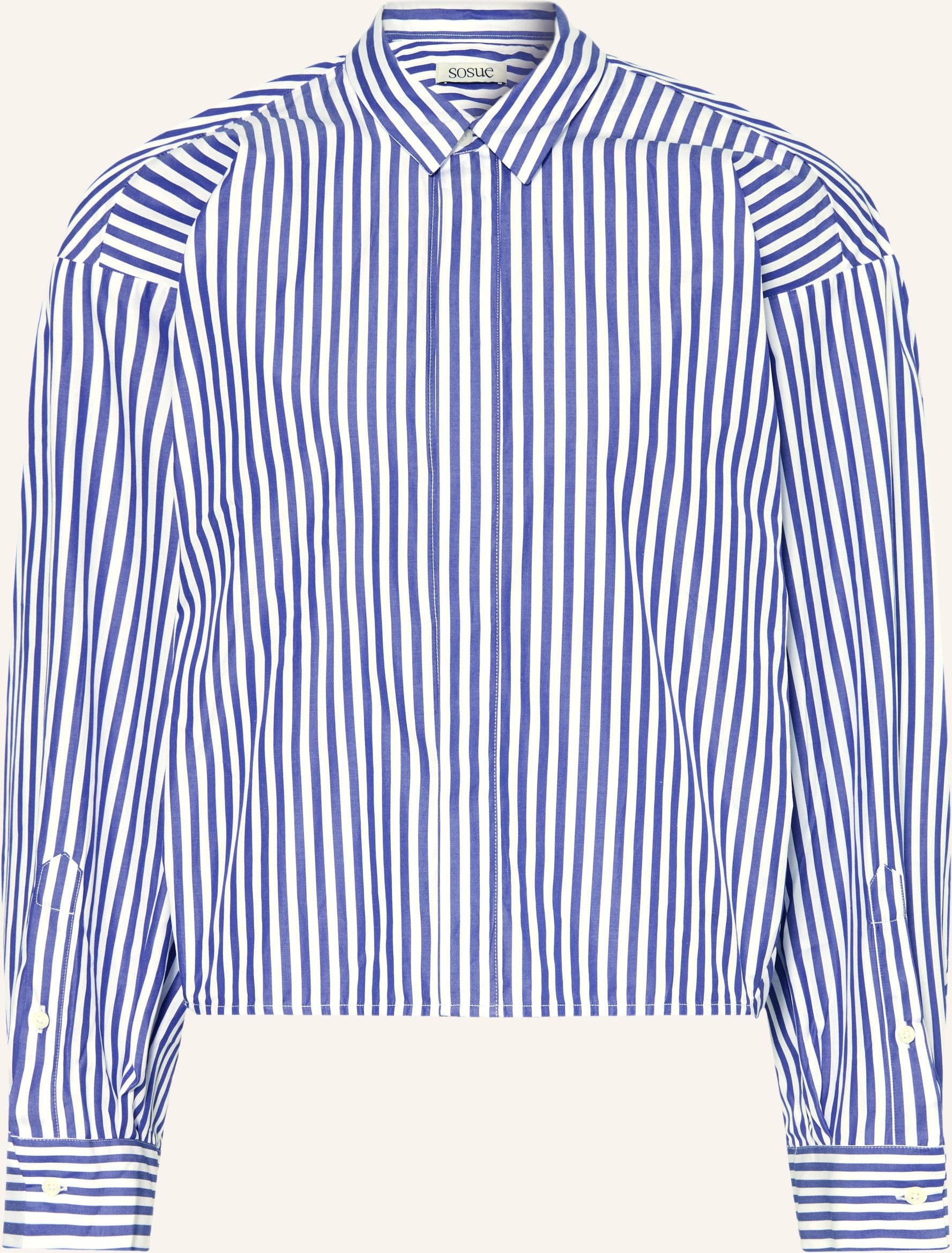 Sosue Hemdbluse blau