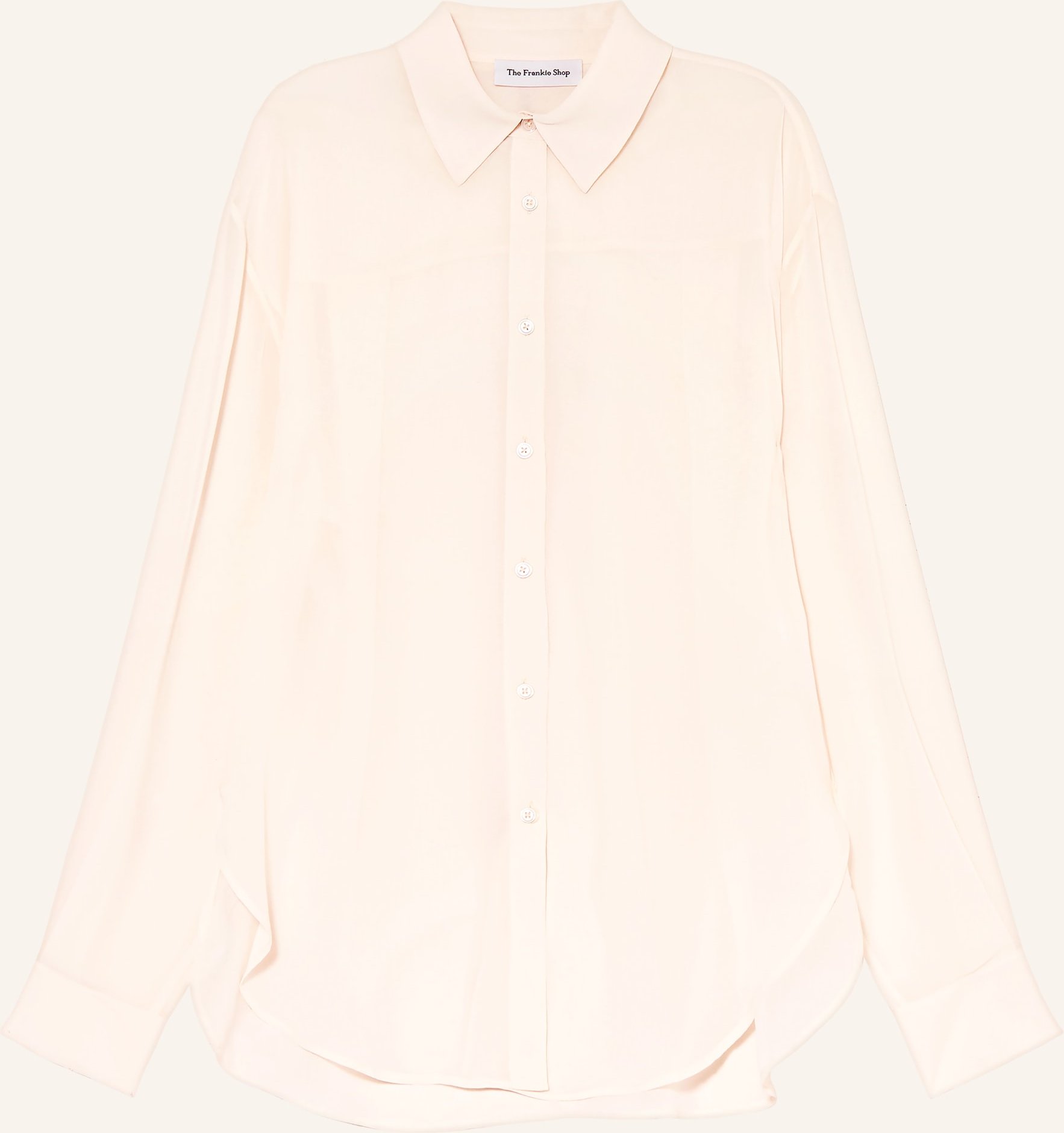 The Frankie Shop Hemdbluse Peri Georgette weiss