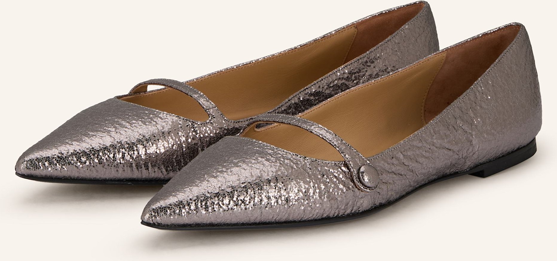 Prosperine Mary-Jane-Ballerinas silber