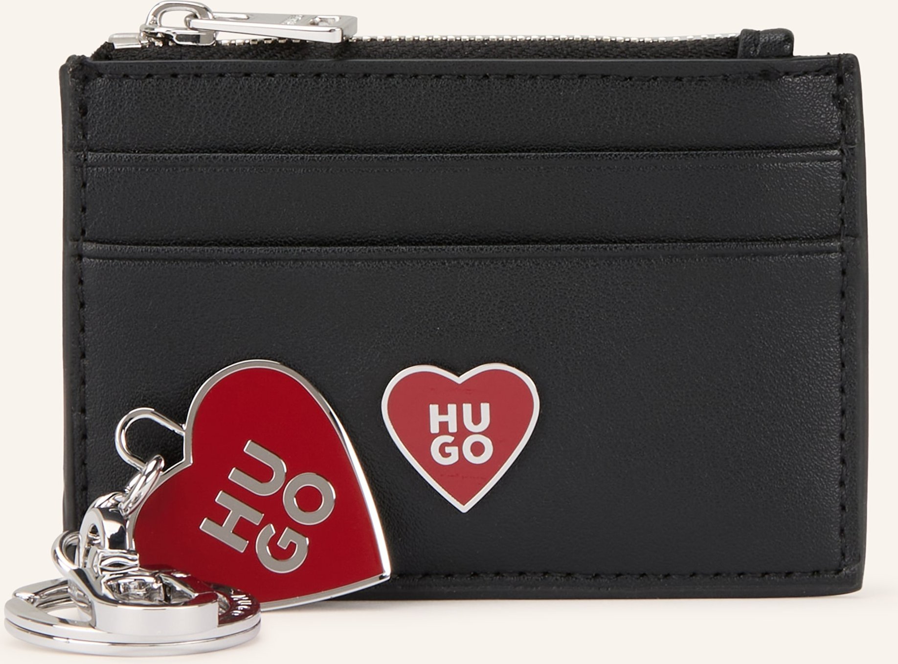 Hugo Kartenetui Mit Münzfach schwarz