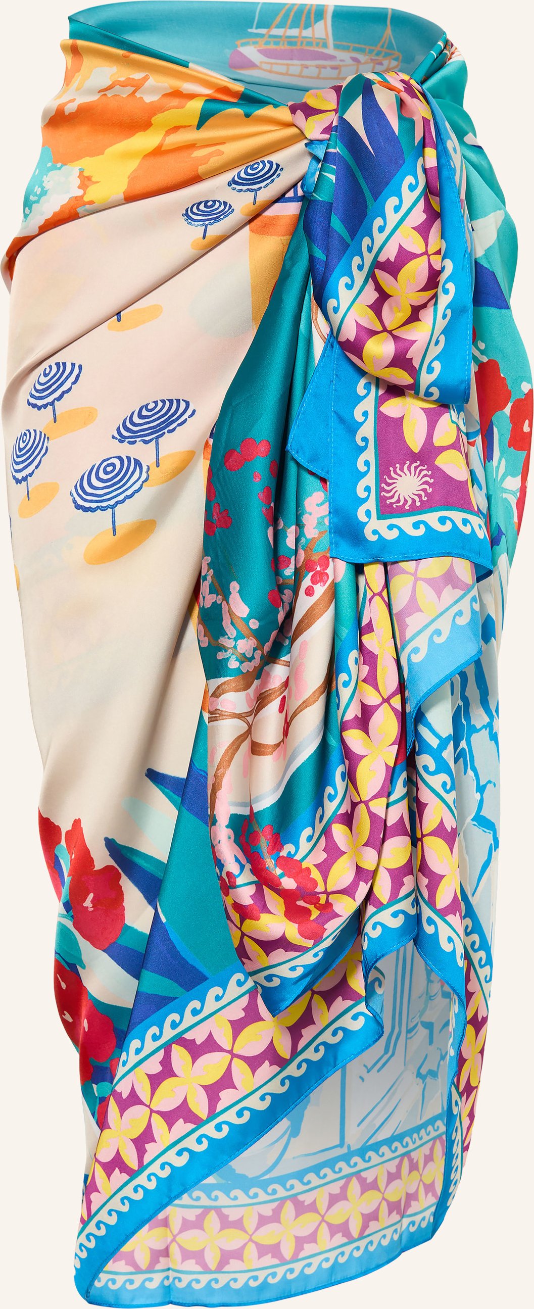 Goldbergh Satinpareo Fiorina weiss