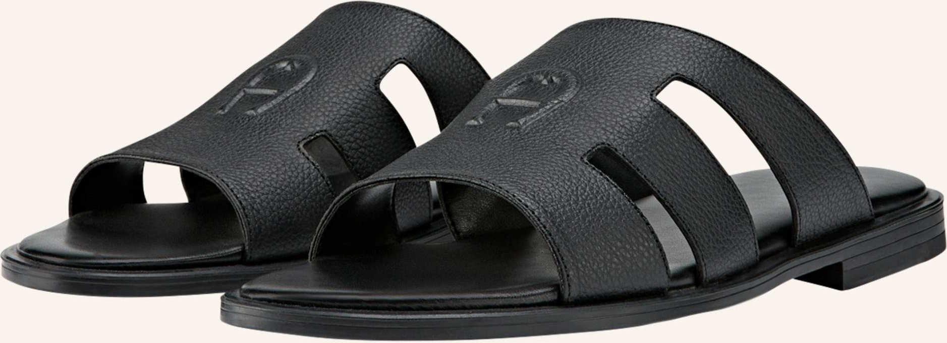 Aigner Leather Sandal Noel 2a schwarz
