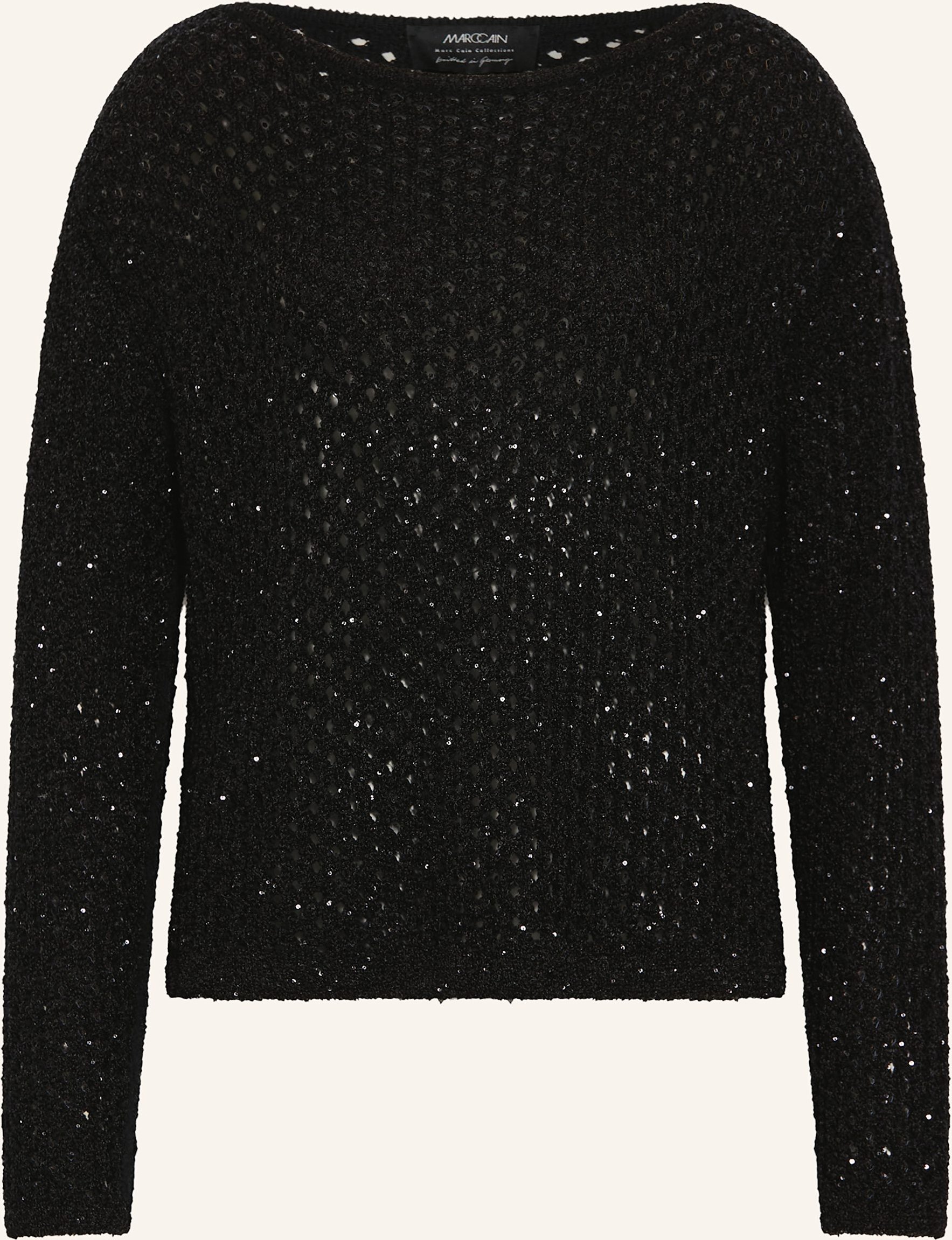Marc Cain Pullover Mit Pailletten schwarz