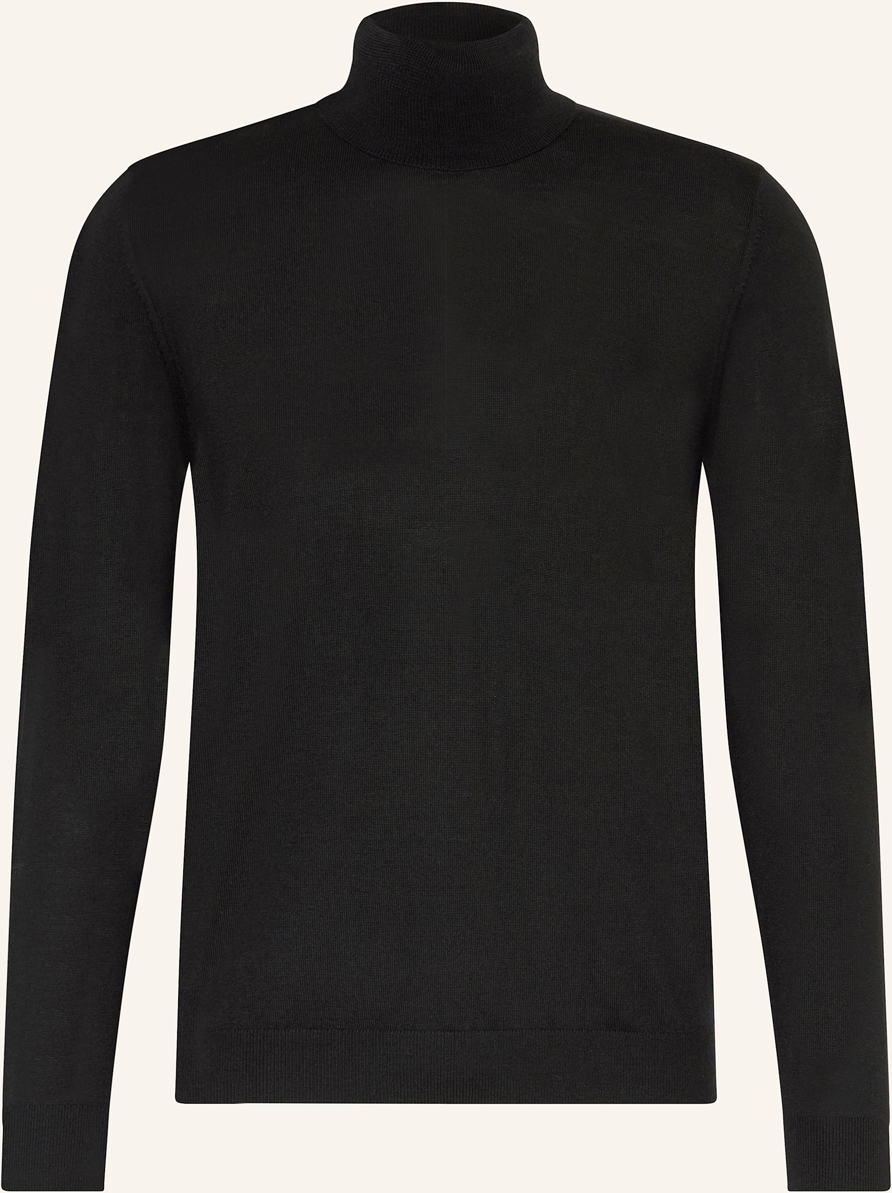 Paul Rollkragenpullover Aus Merinowolle schwarz