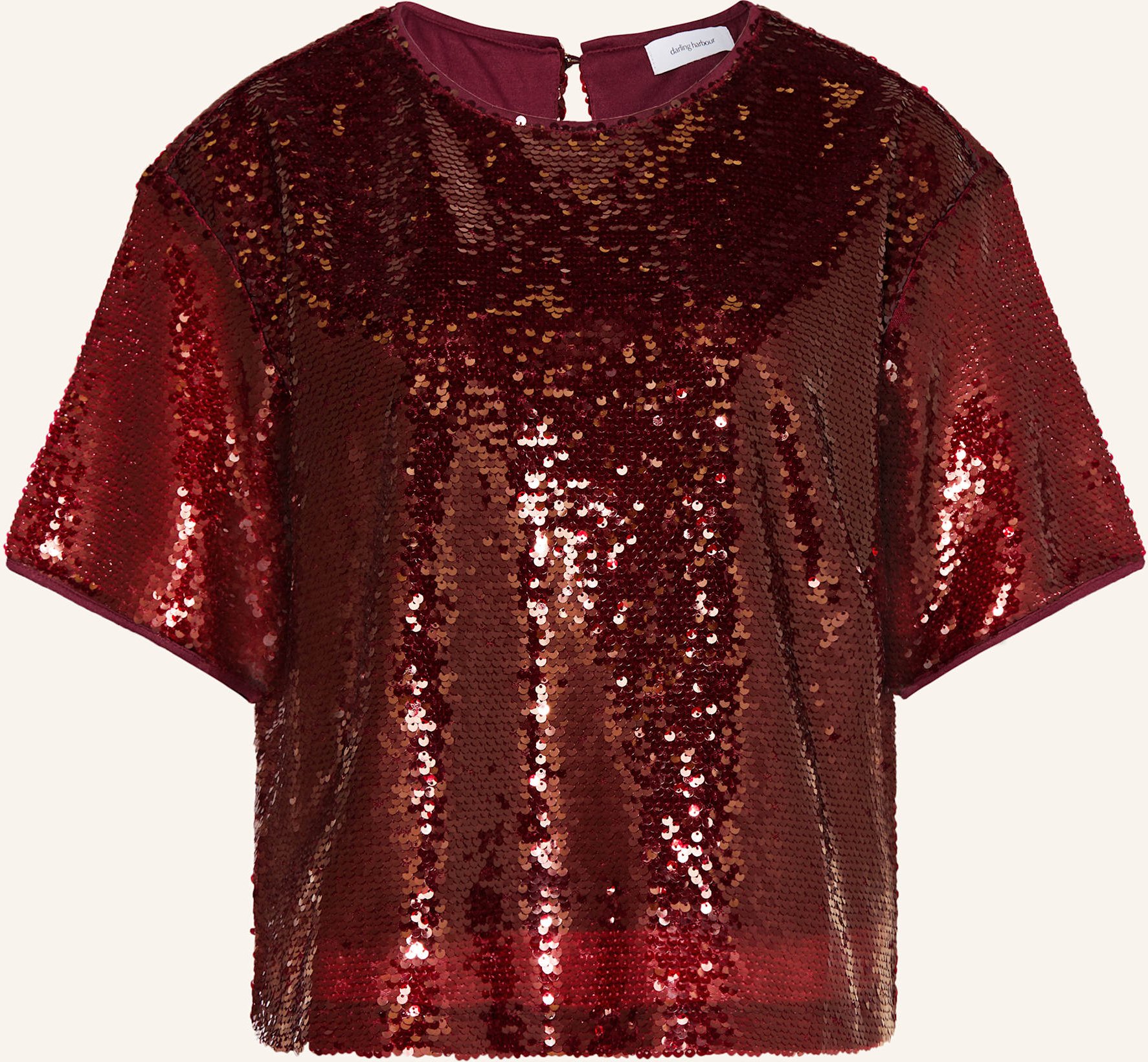 Thumbnail - Darling Harbour T-Shirt Mit Pailletten rot