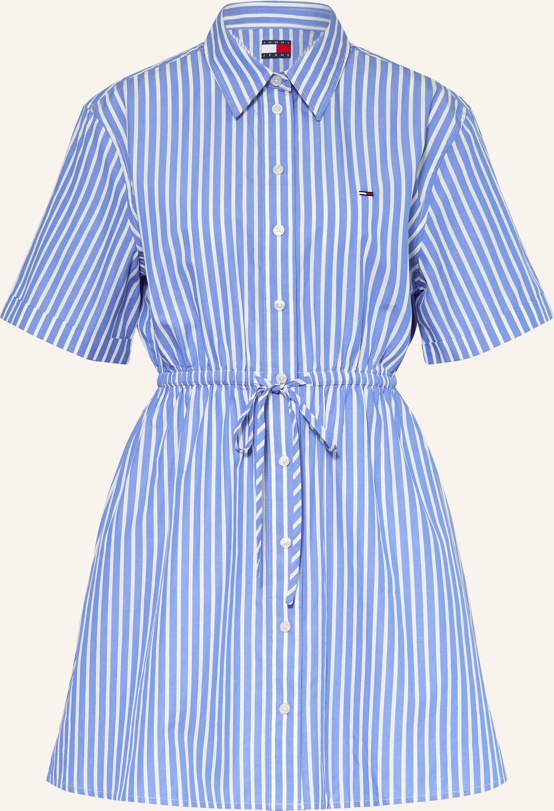 Tommy Jeans Hemdblusenkleid blau