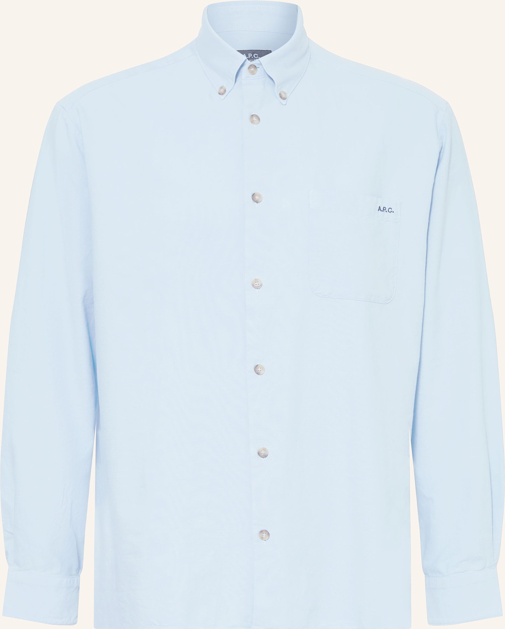 A.P.C. Hemd Cohah Relax Fit blau
