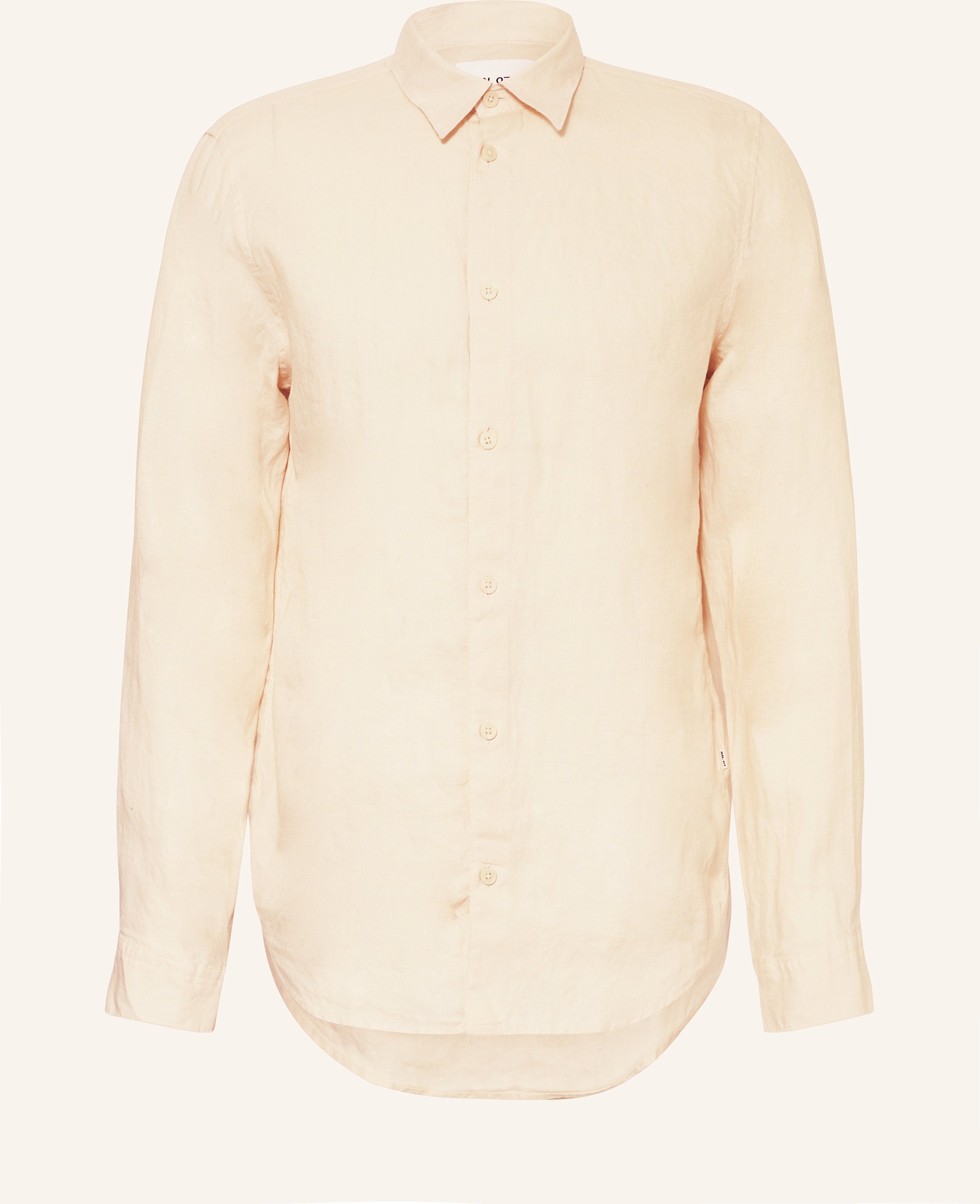 Nn.07 Leinenhemd Enzo Regular Fit weiss