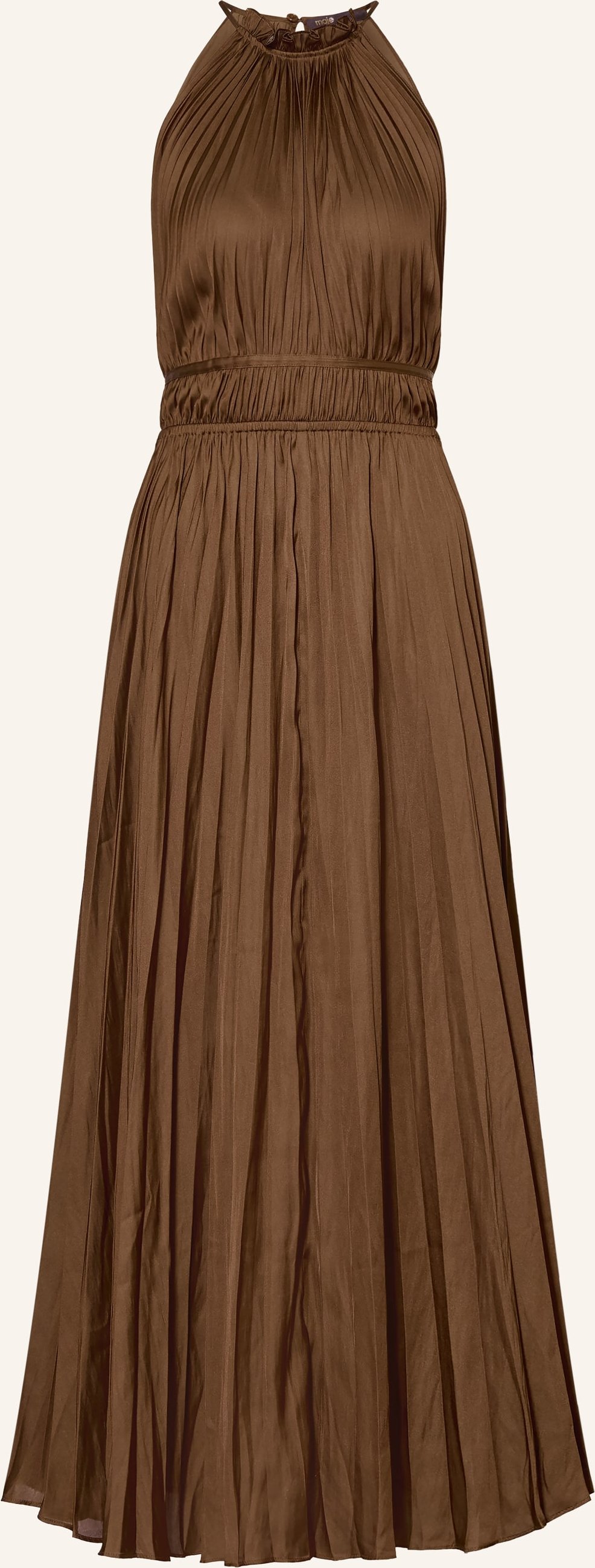 Maje Plisseekleid braun