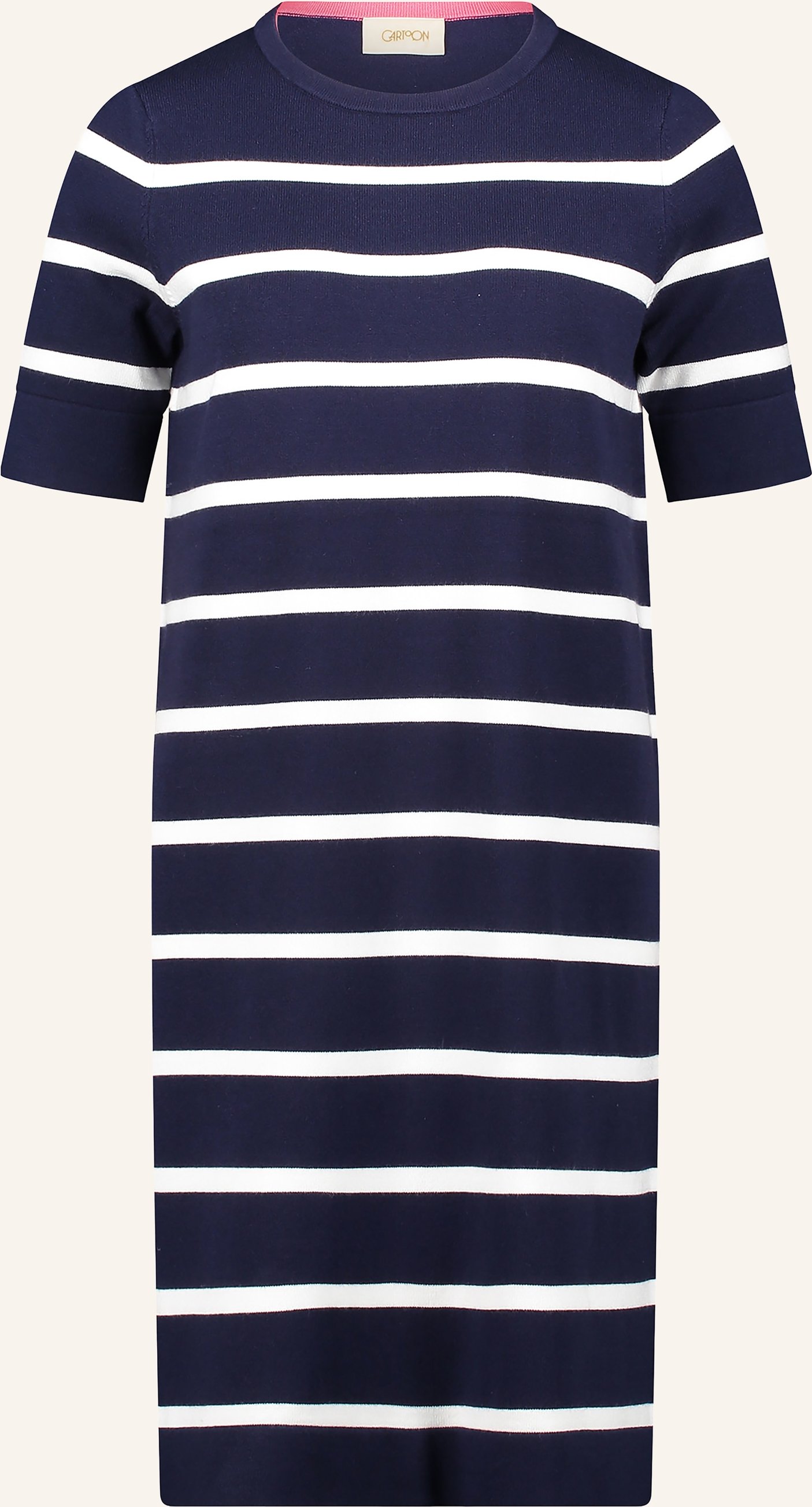 Cartoon Strickkleid blau