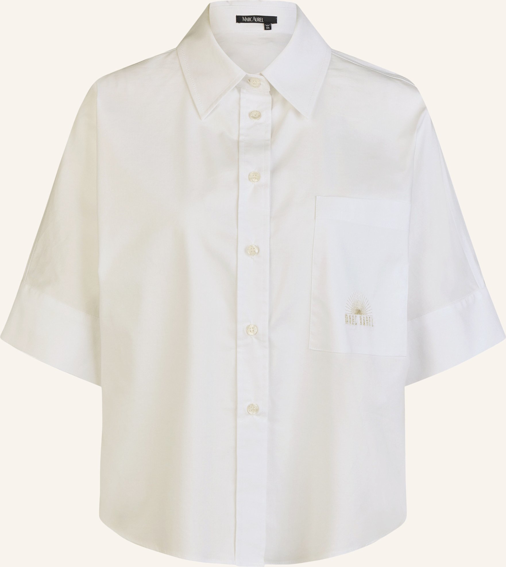 Marc Aurel Oversize Hemd weiss