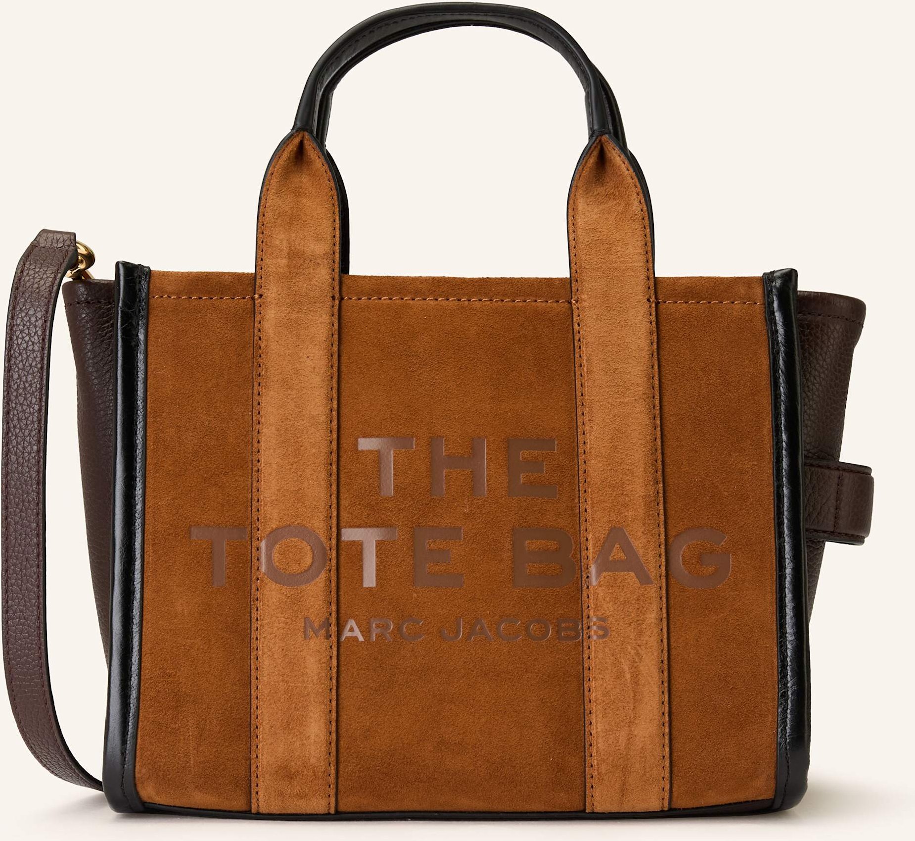 Thumbnail - Marc Jacobs Shopper The Suede Small Tote Bag braun