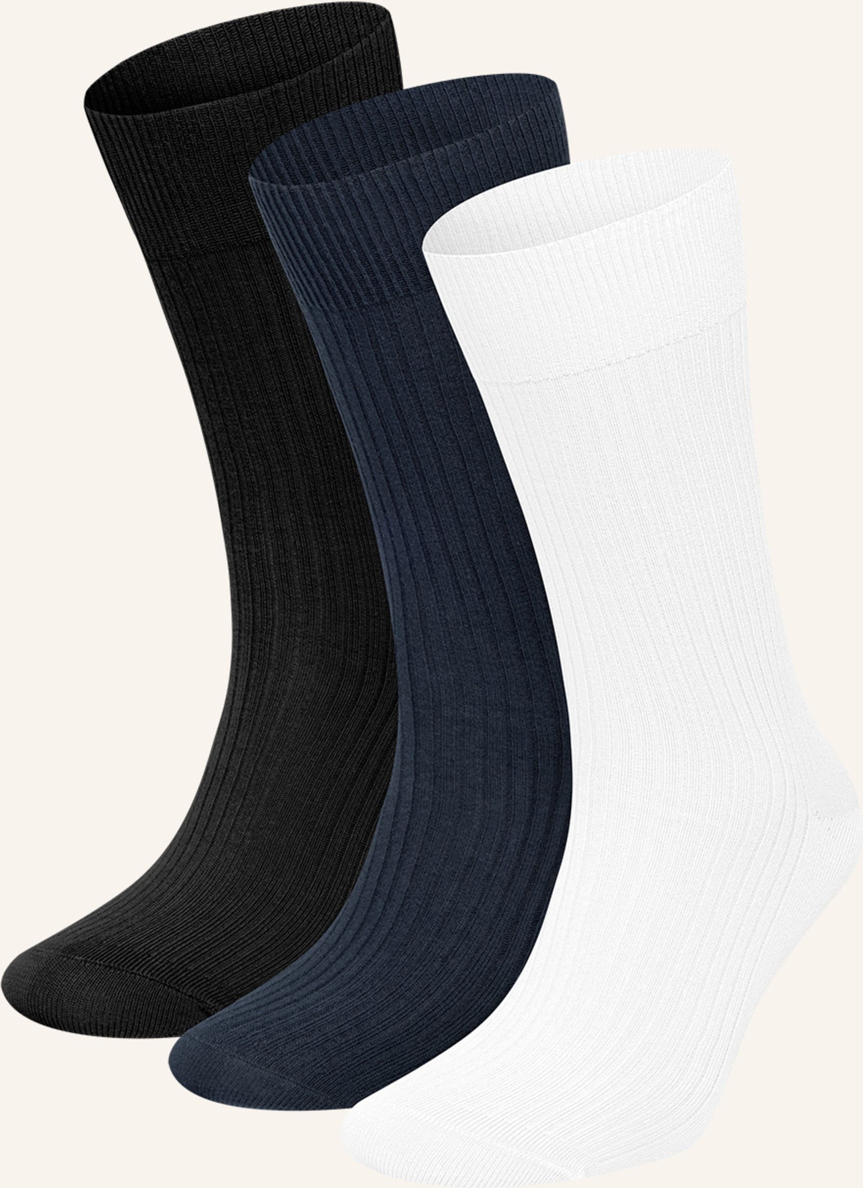 Dillysocks 3er-Pack Socken Premium Ribbed Collection braun