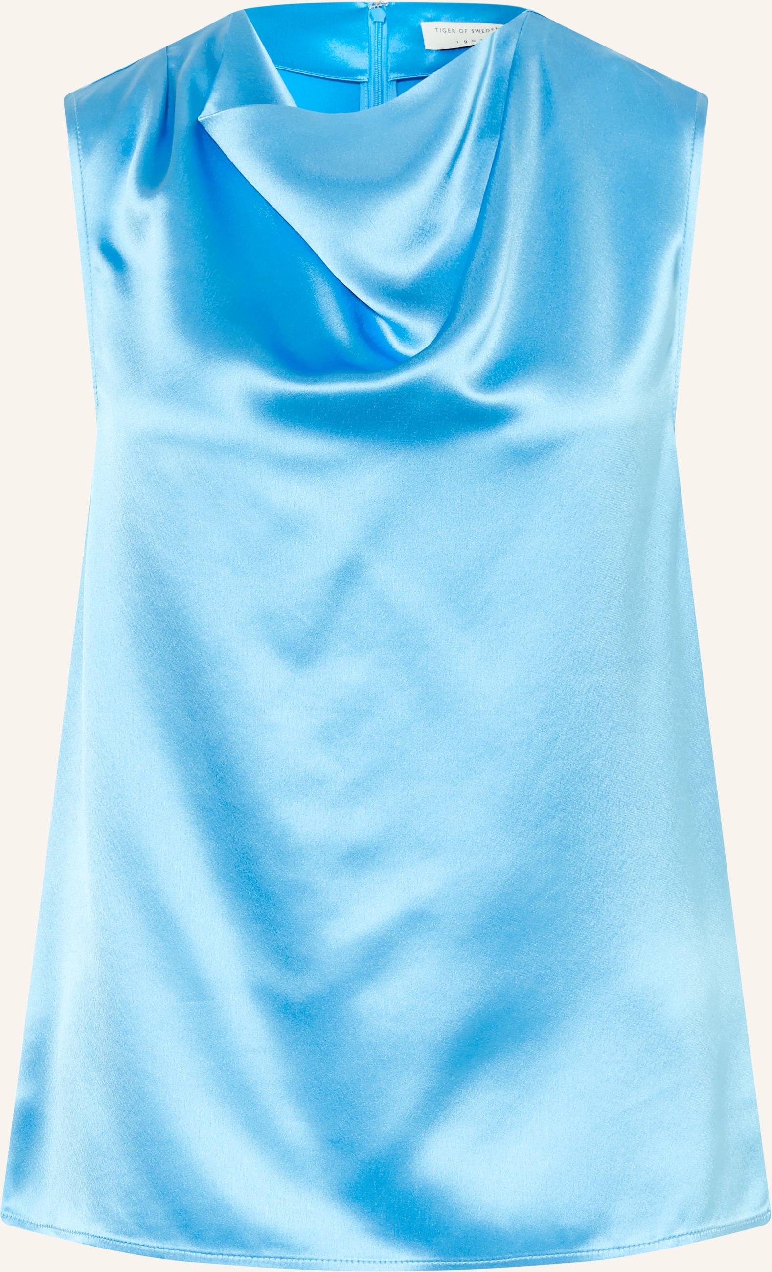 Tiger Of Sweden Blusentop Lian Aus Satin blau