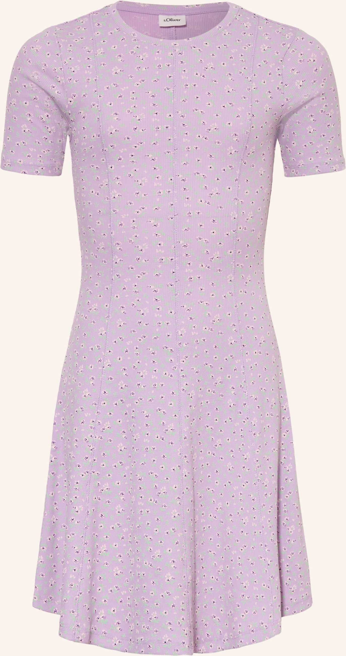 Thumbnail - Elastisches Kleid in Rippstruktur