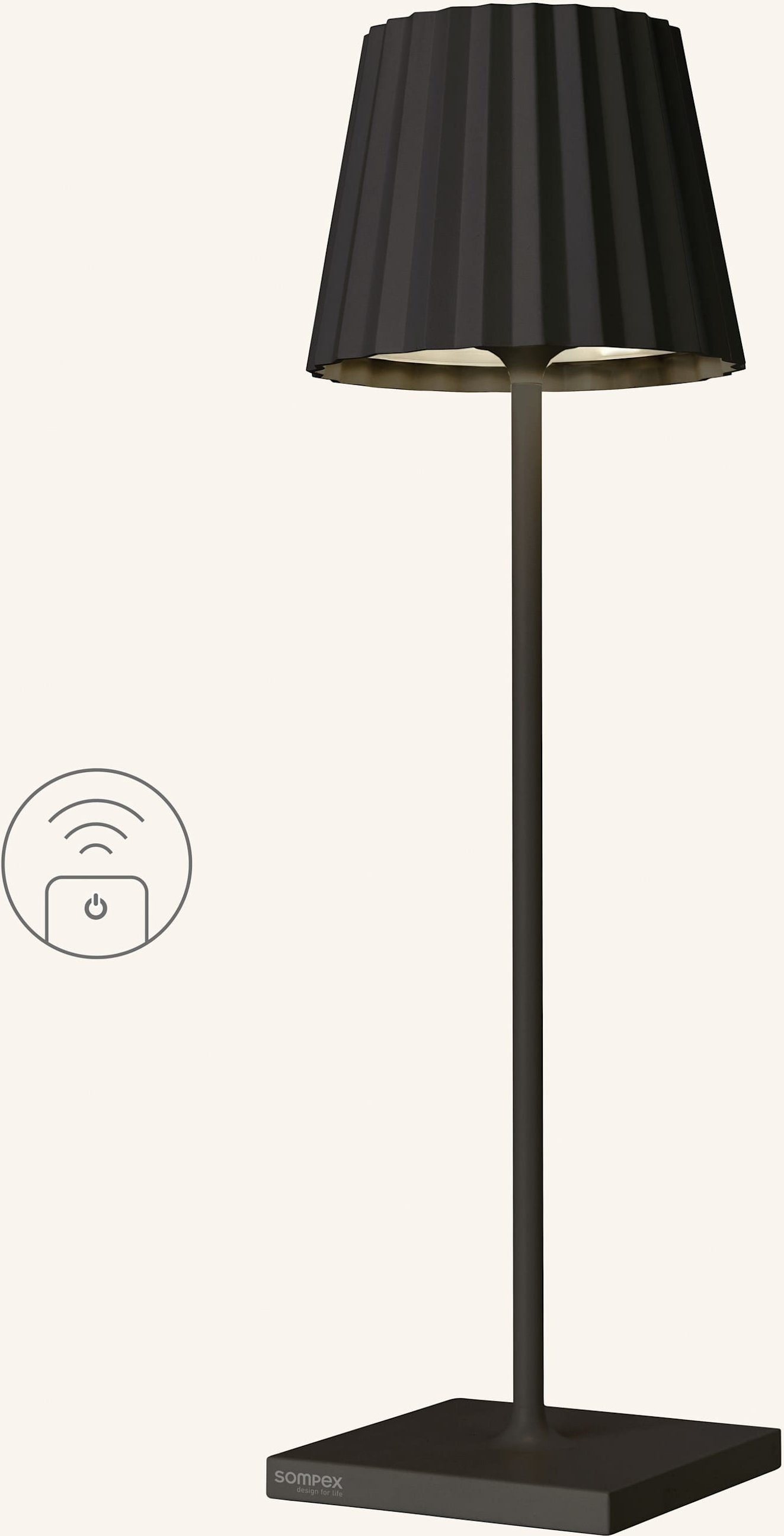 Sompex Leuchte Troll Rc schwarz