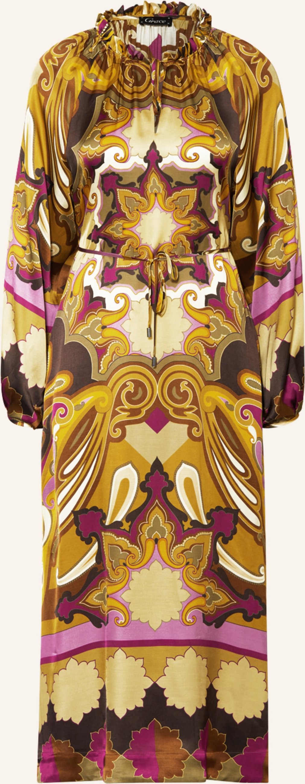 Grace Satinkleid braun