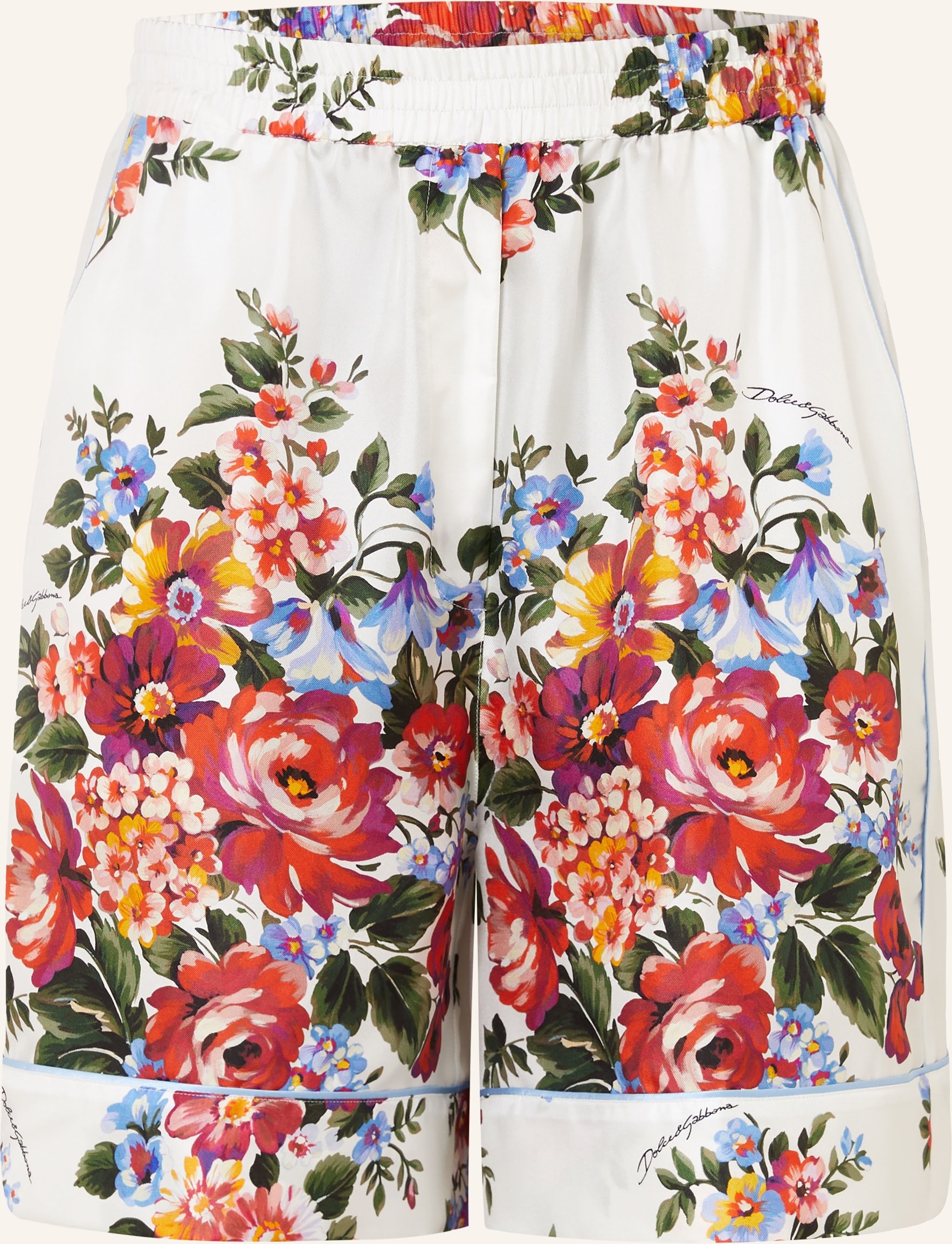 Dolce & Gabbana Seidenshorts weiss