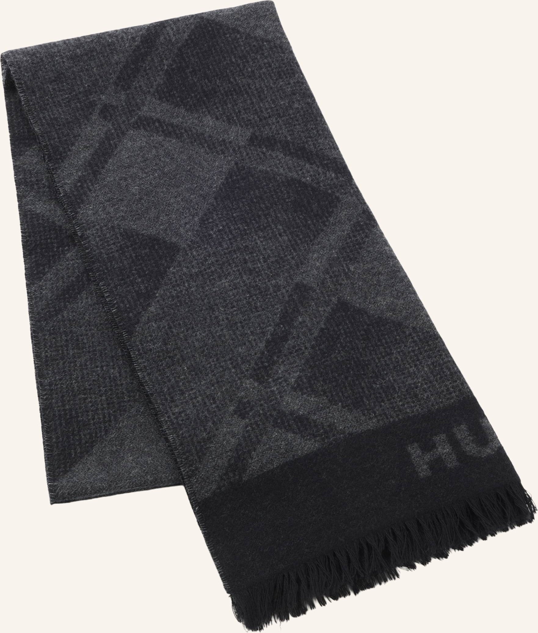 Hugo Gewebter Schal Corsy_40*180 schwarz