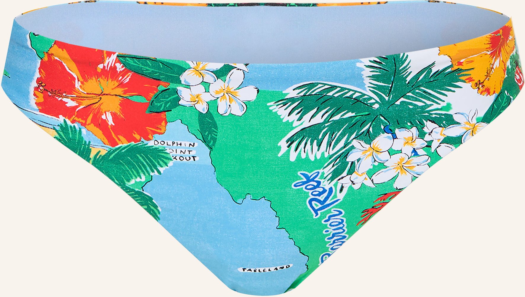 Seafolly Basic-Bikini-Hose Viva Vacation blau