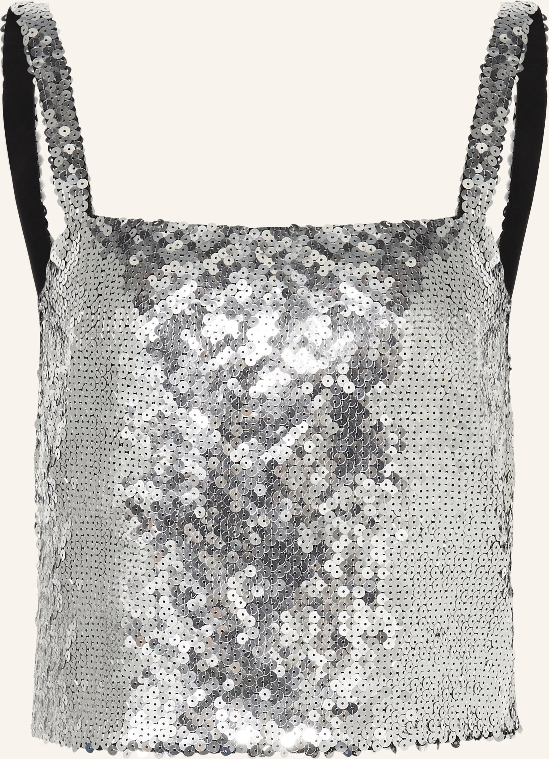 Dolce & Gabbana Cropped-Top Mit Pailletten grau