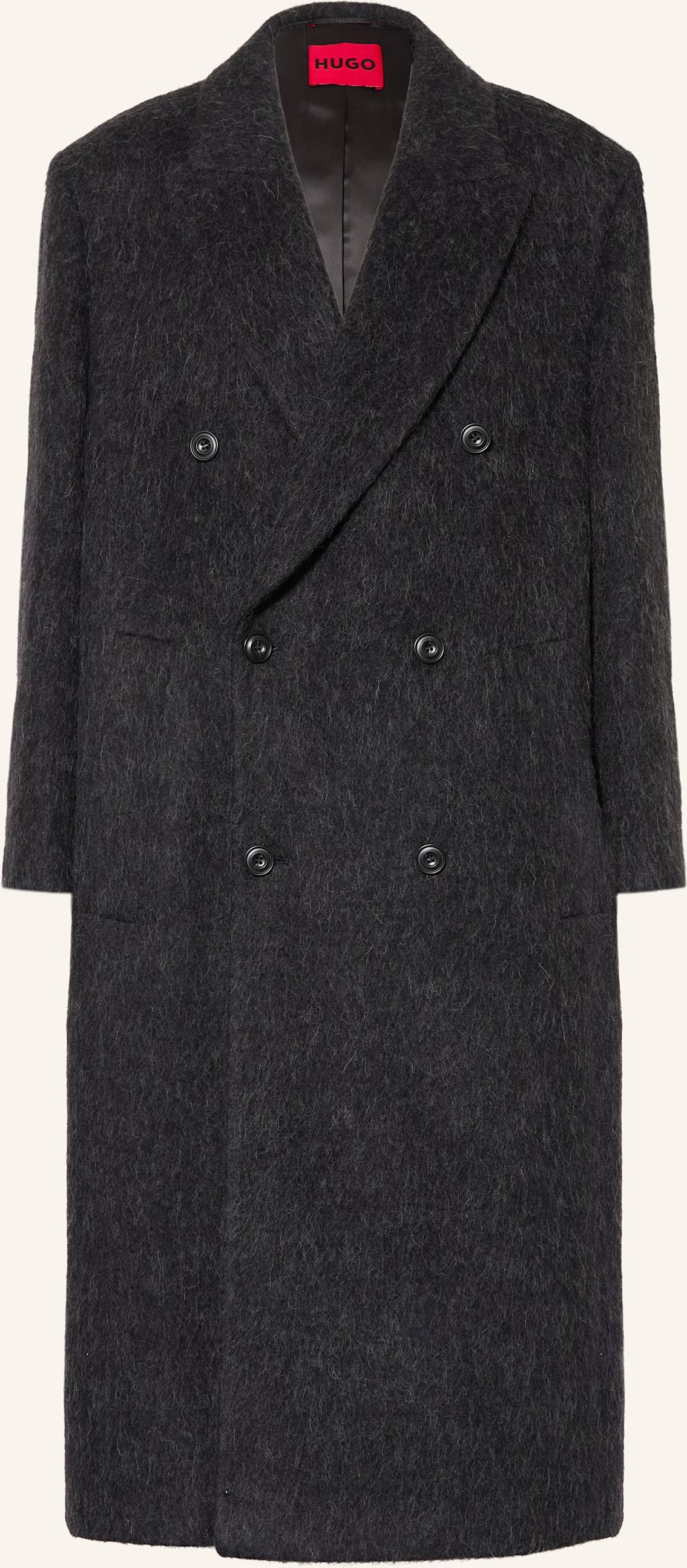 Hugo Wollmantel Manus schwarz