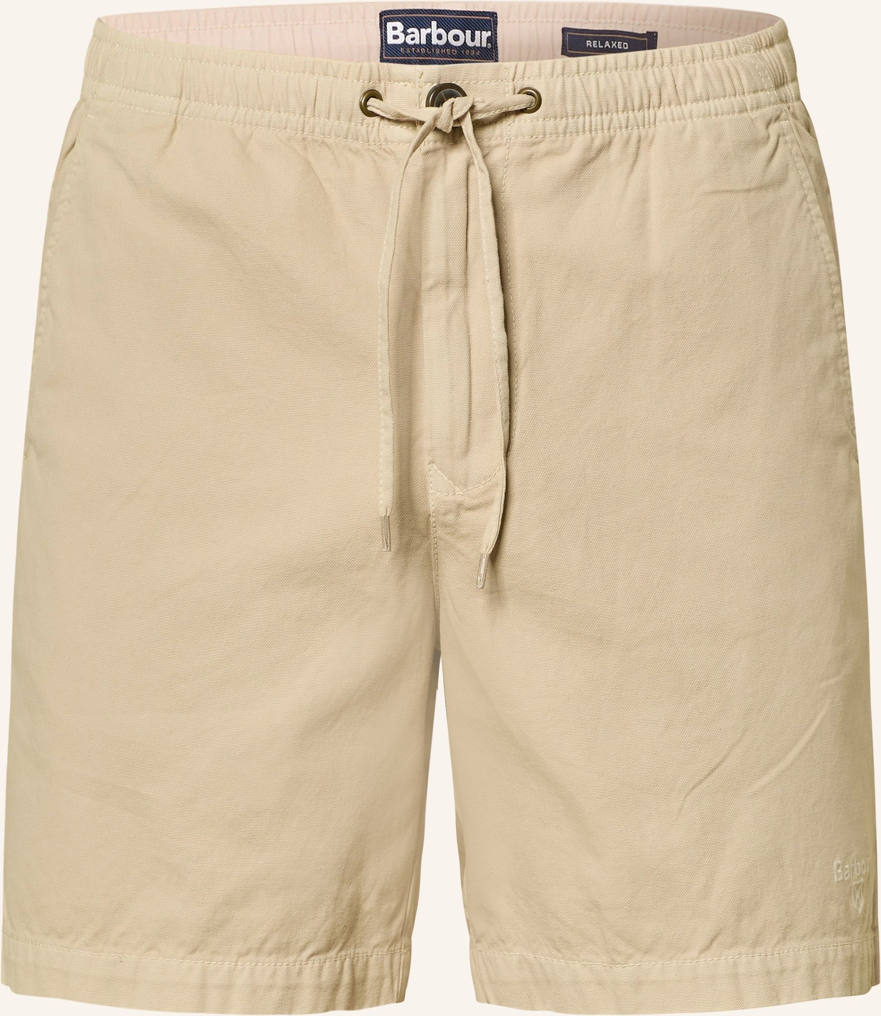 Barbour Shorts Oxford Relaxed Fit beige