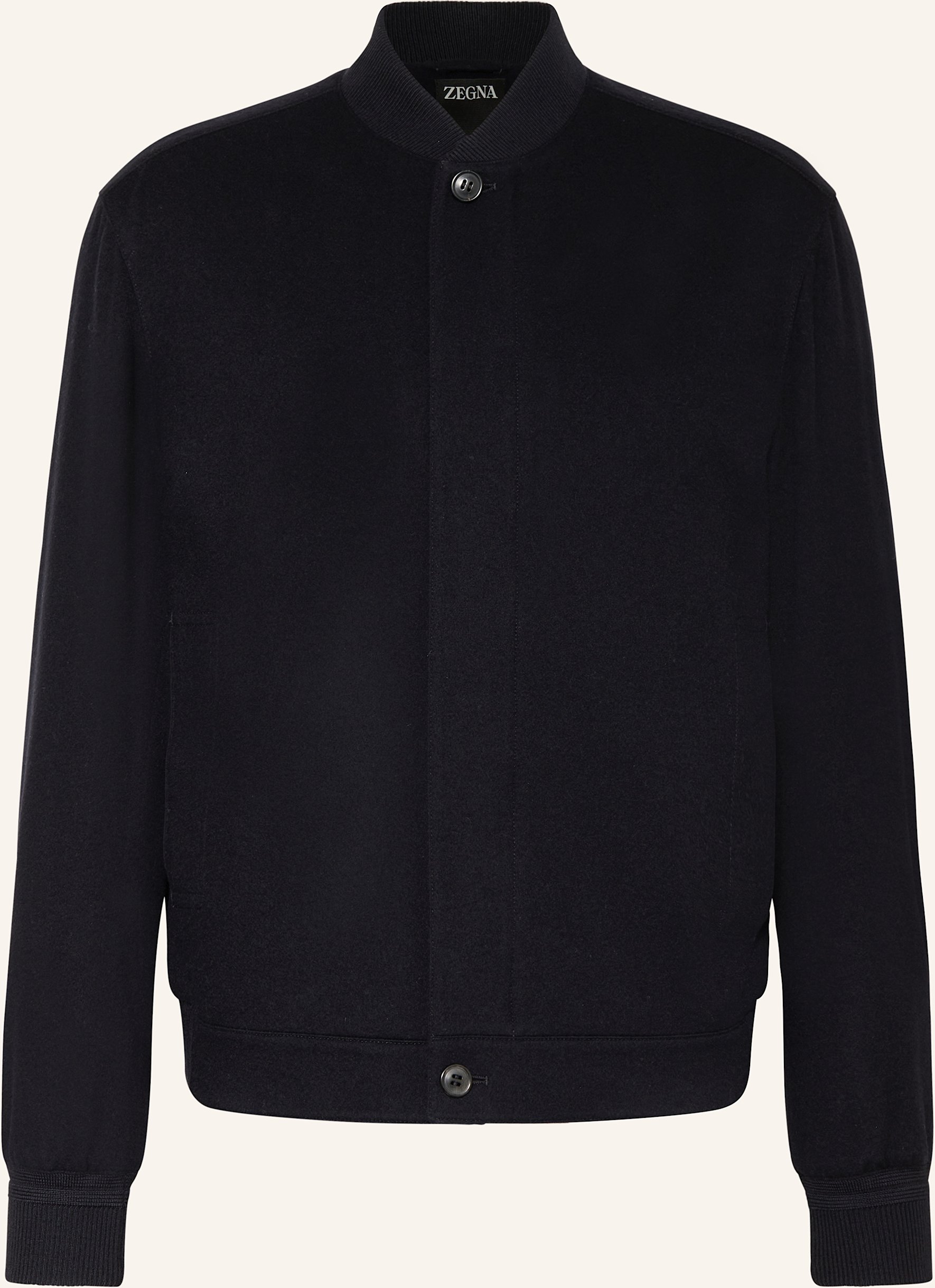 Zegna Cashmere-Blouson blau