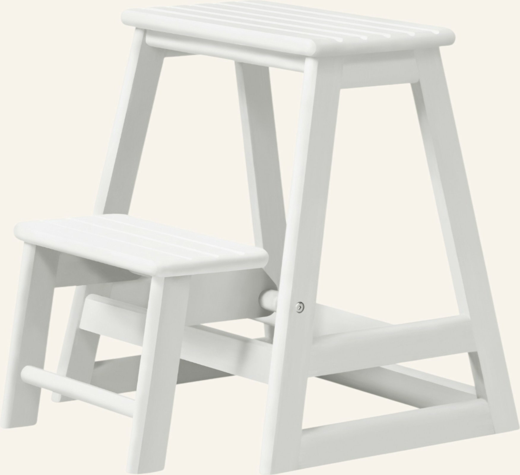 Cinas Stehleiter Skala weiss