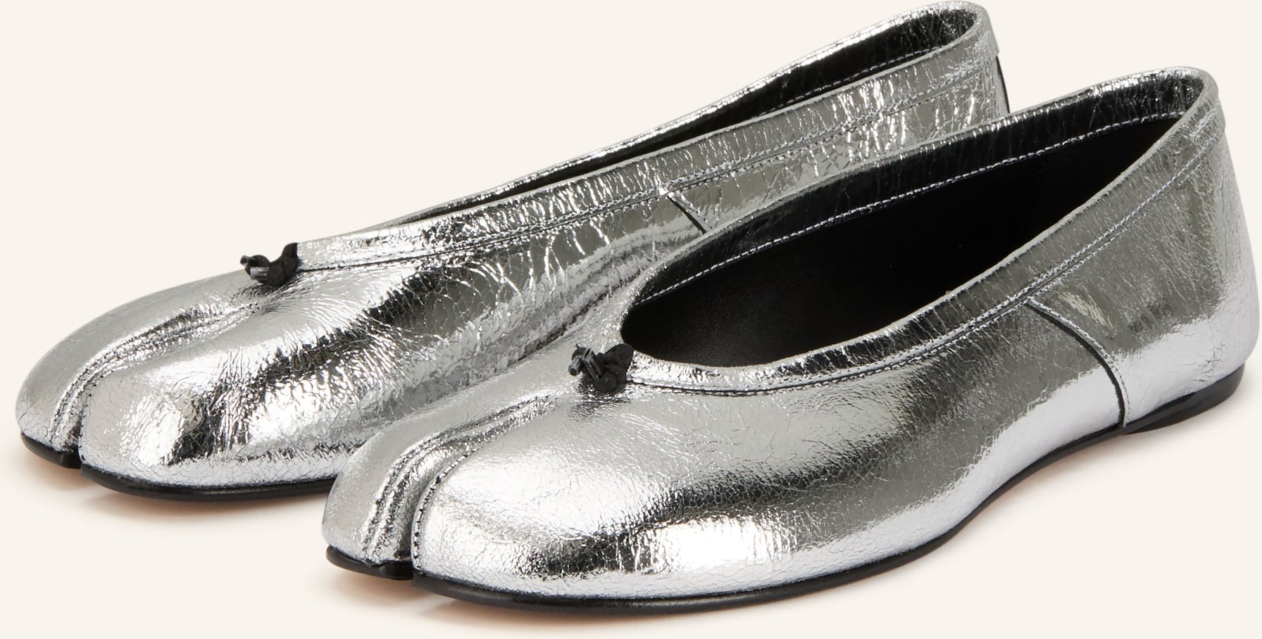 Maison Margiela Ballerinas Tabi silber