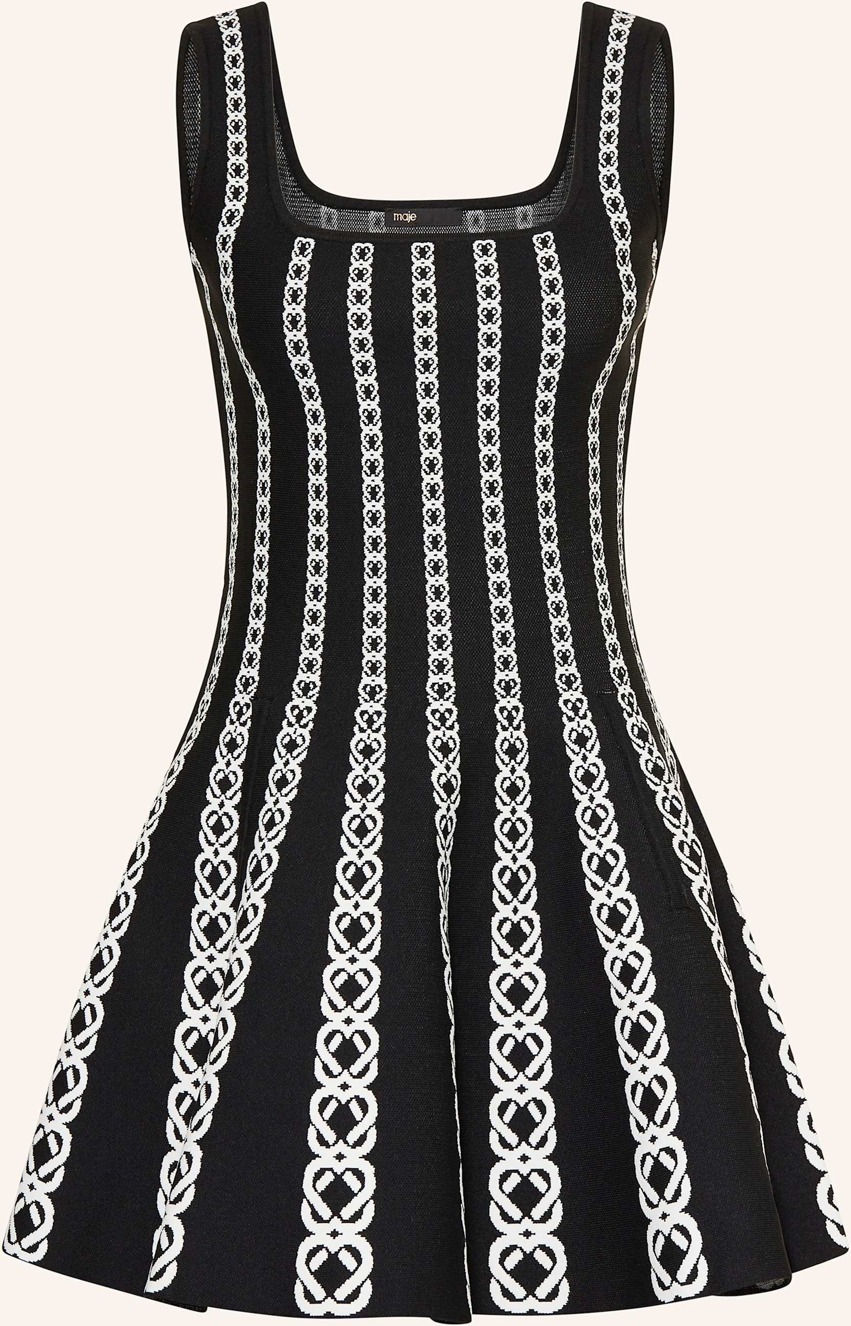 Maje Strickkleid schwarz