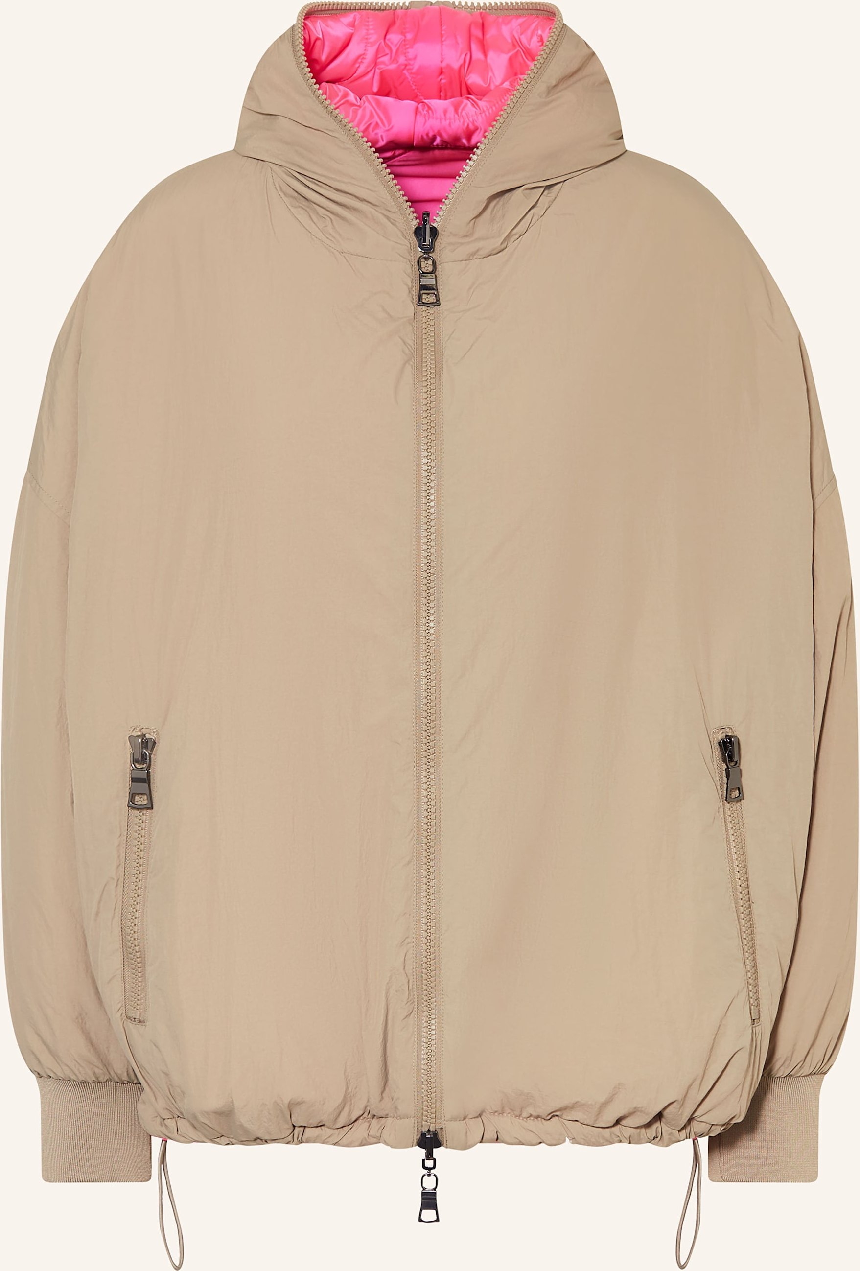 No.1 Como Jacke Cherry Zum Wenden beige