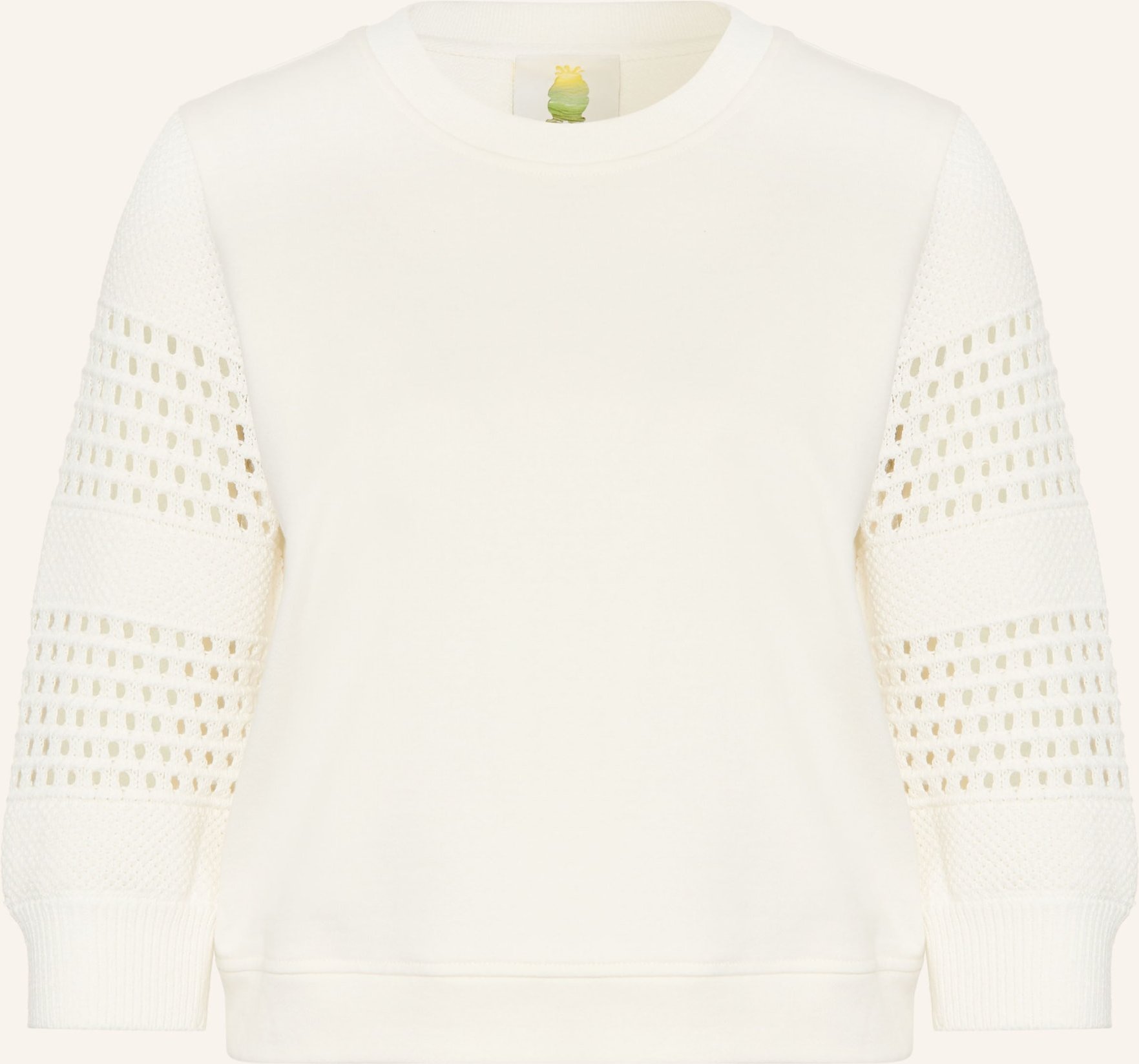 Princess Goes Hollywood Sweatshirt Mit 3/4-Arm Im Materialmix weiss