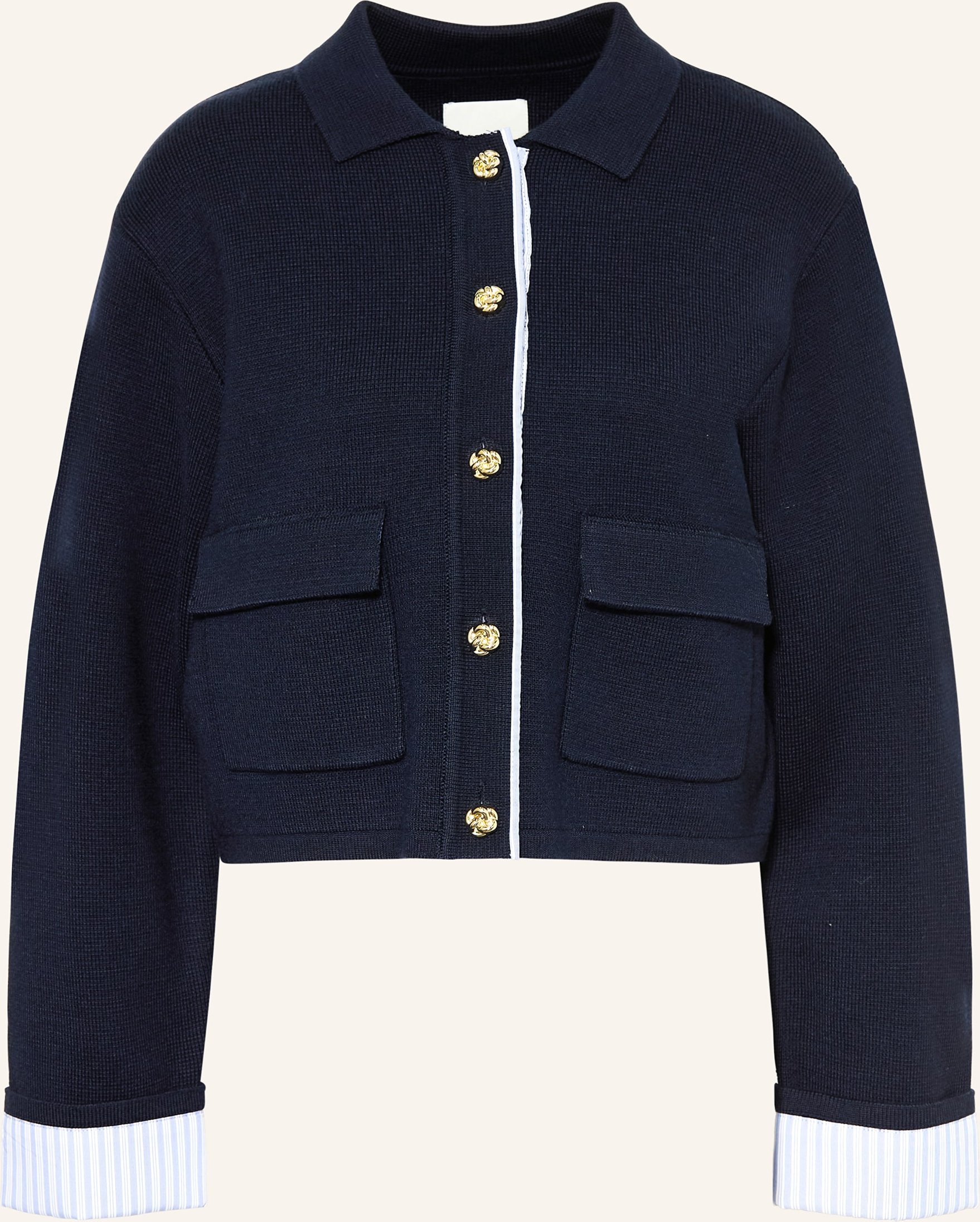 Sandro Strickjacke blau