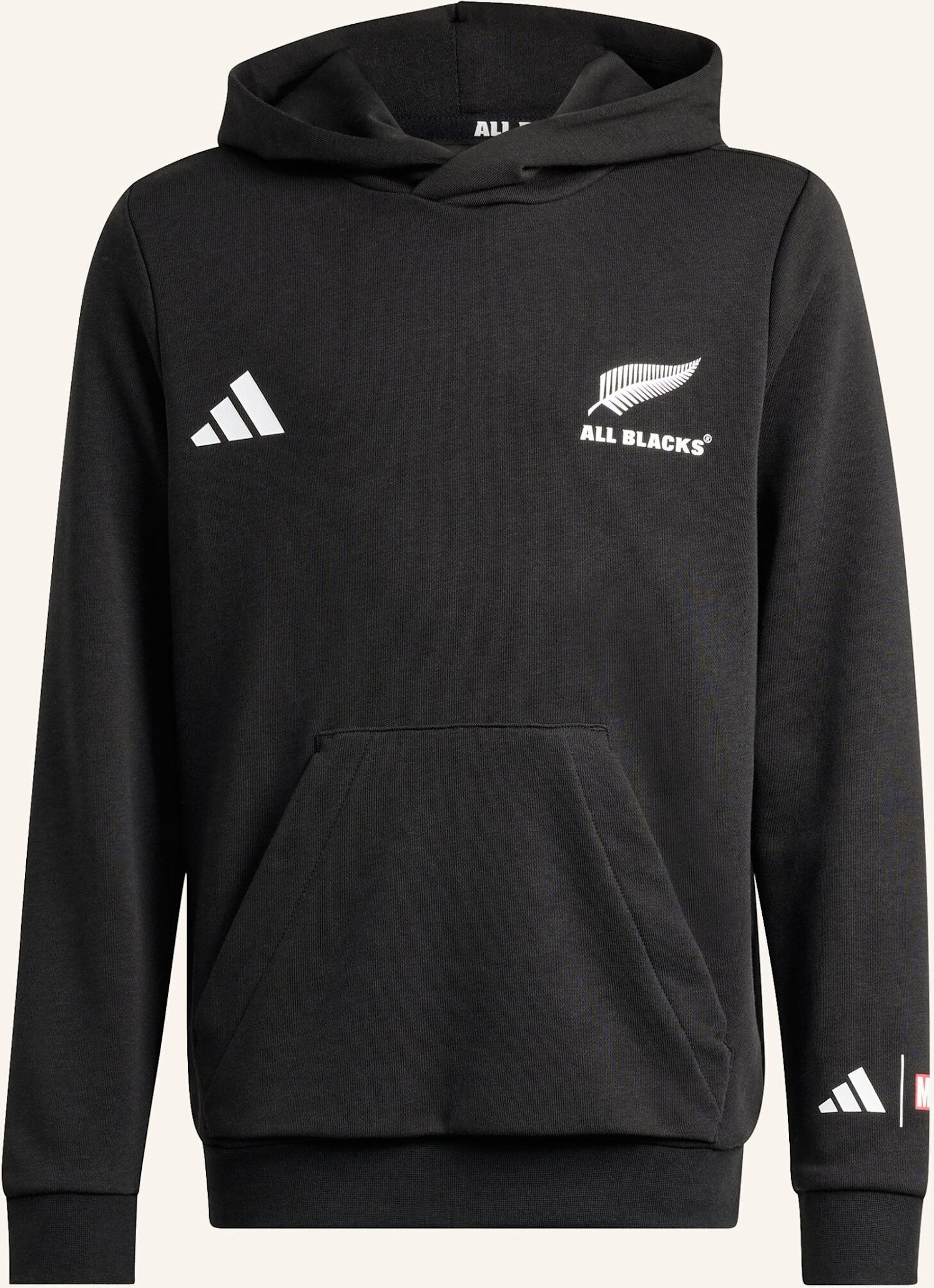 Thumbnail - Adidas All Blacks X Marvel Kids Hoodie schwarz