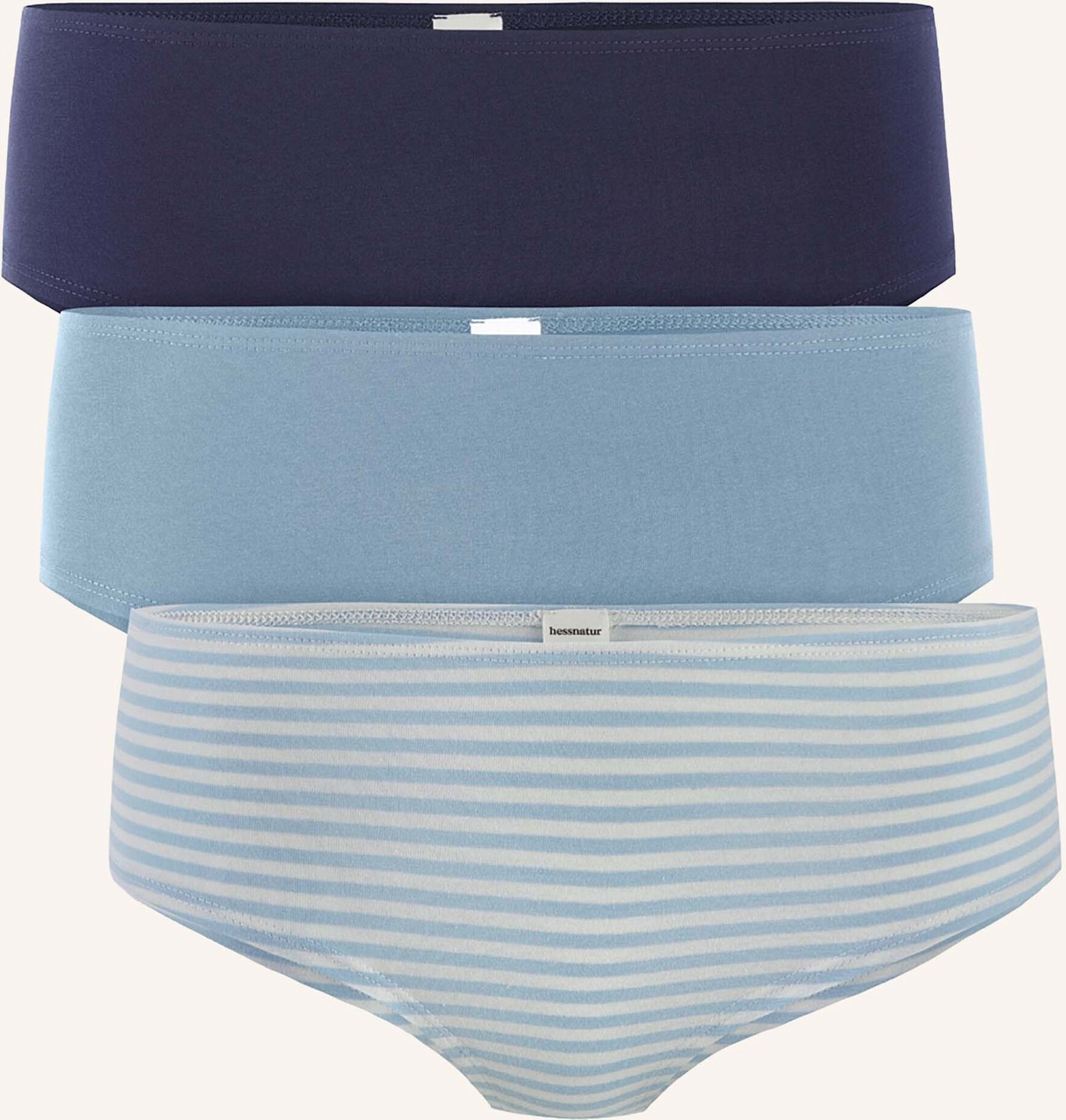 Thumbnail - Hessnatur Panty Regular Cut Im 3er Pack blau