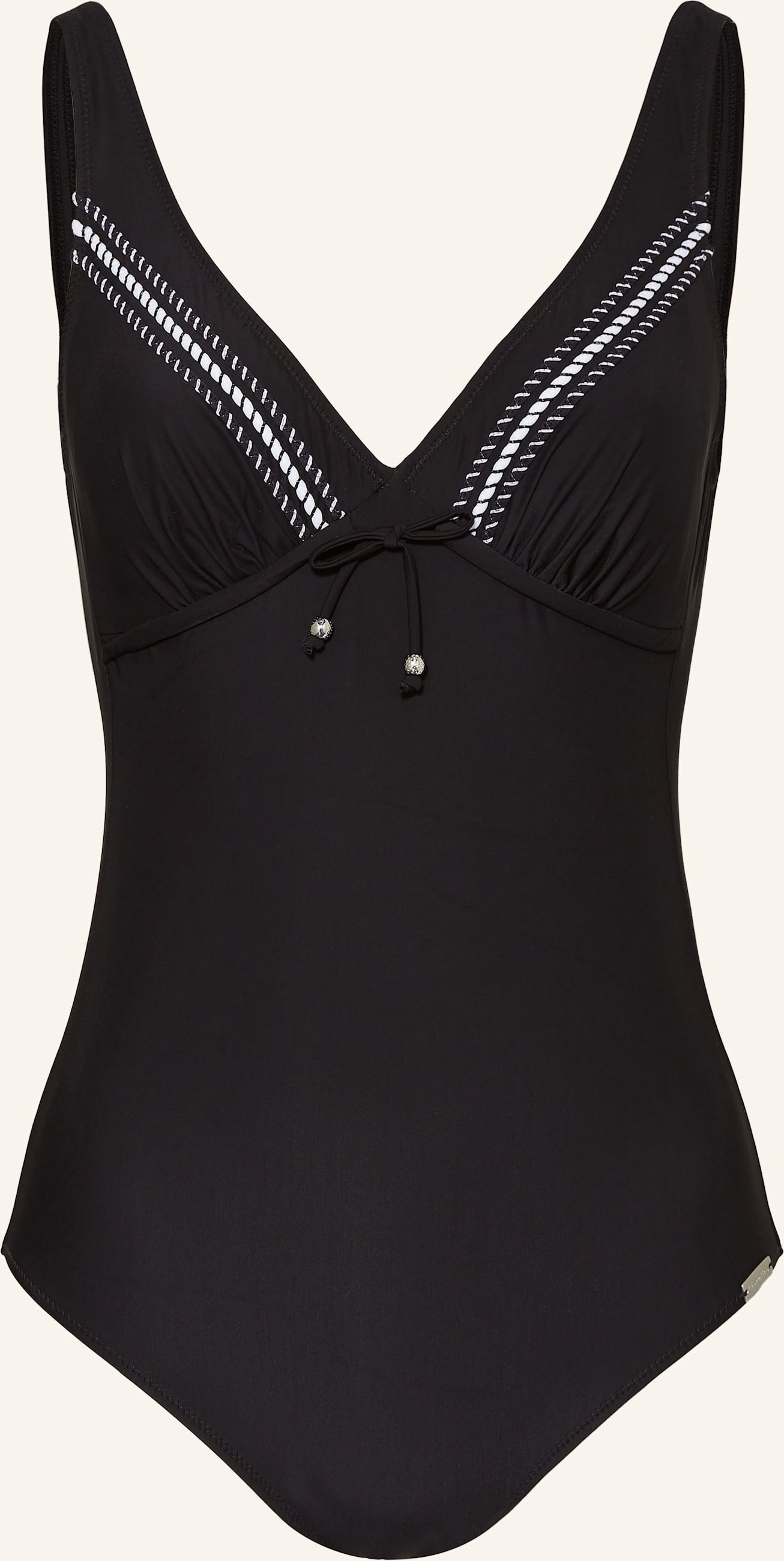 Thumbnail - Charmline Shape-Badeanzug Ribbon Play schwarz