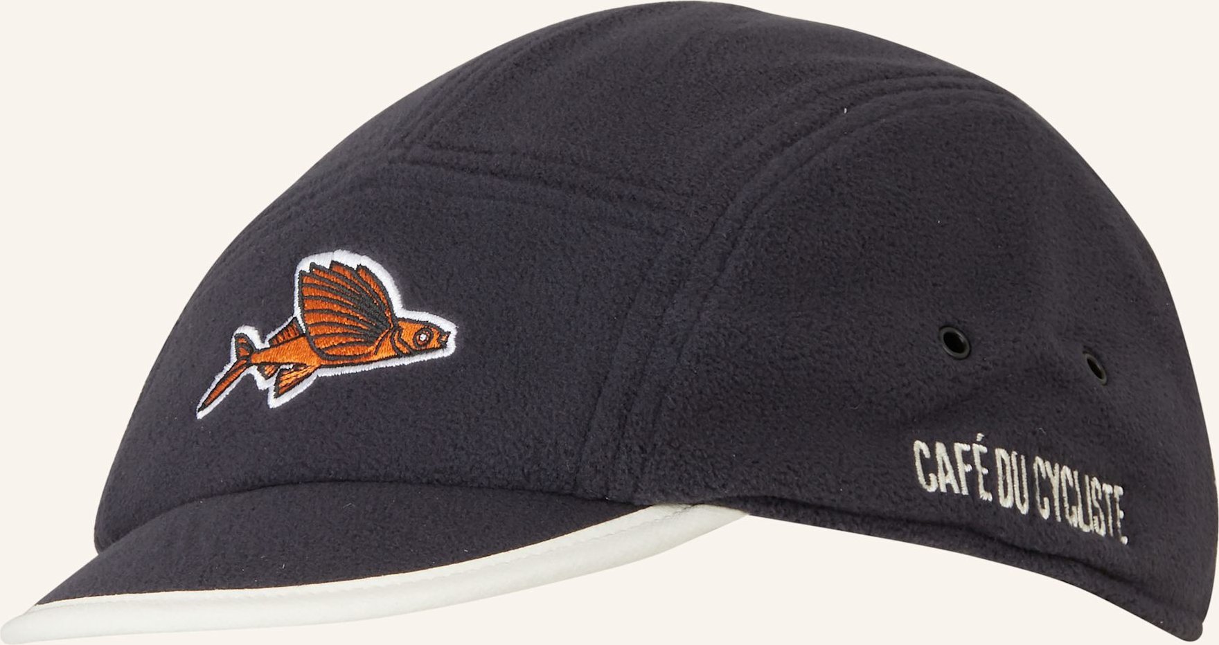 Café Du Cycliste Fleece-Cap grau