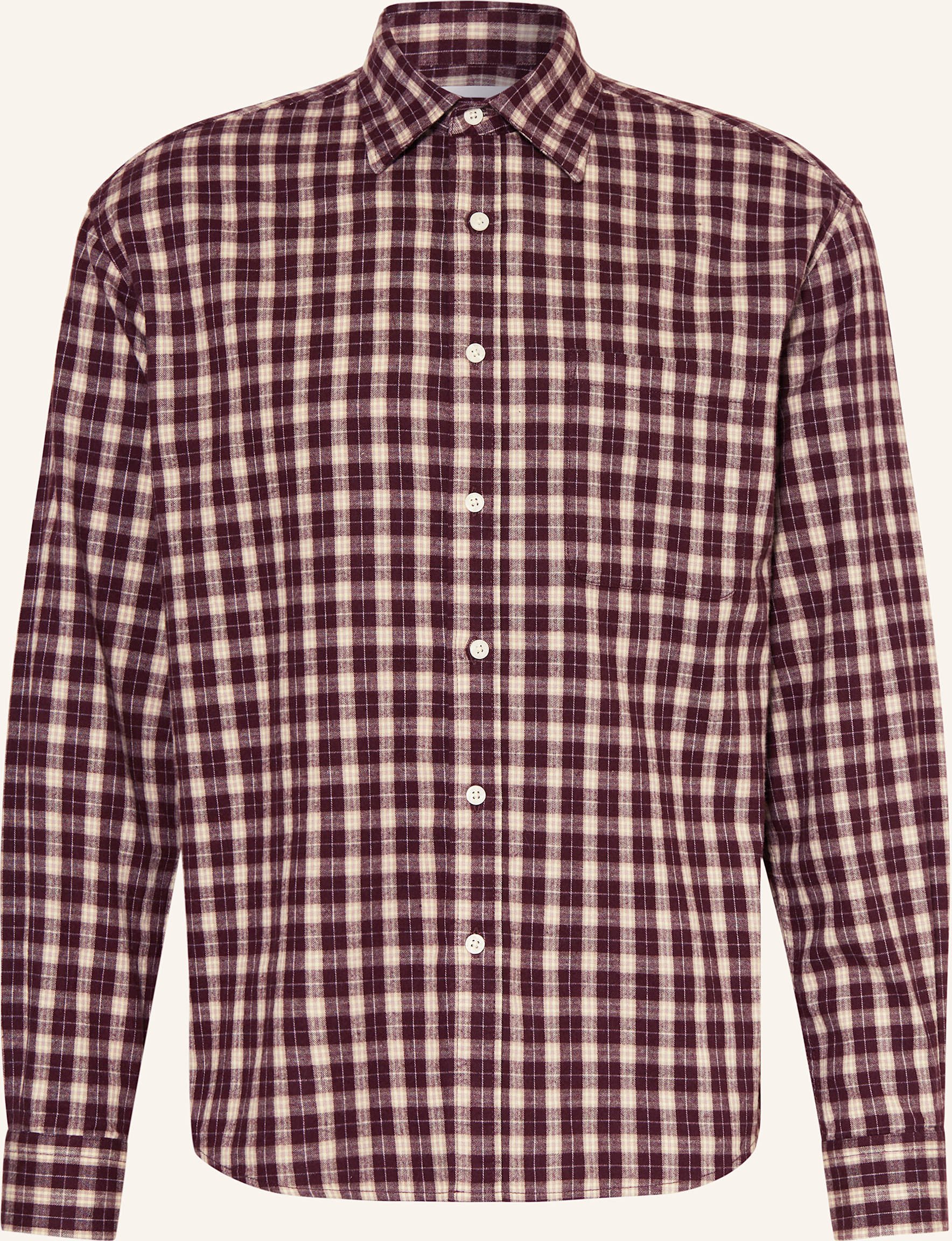 Thumbnail - Nn.07 Flanellhemd Deon Comfort Fit rot