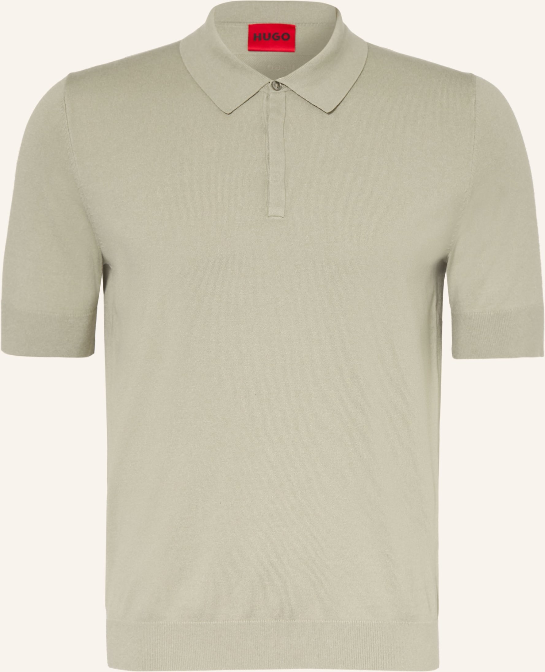 Hugo Strick-Poloshirt San Peter gruen